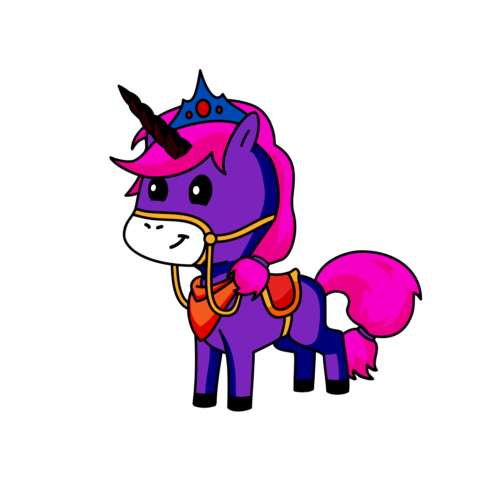 queen art, the unicorn