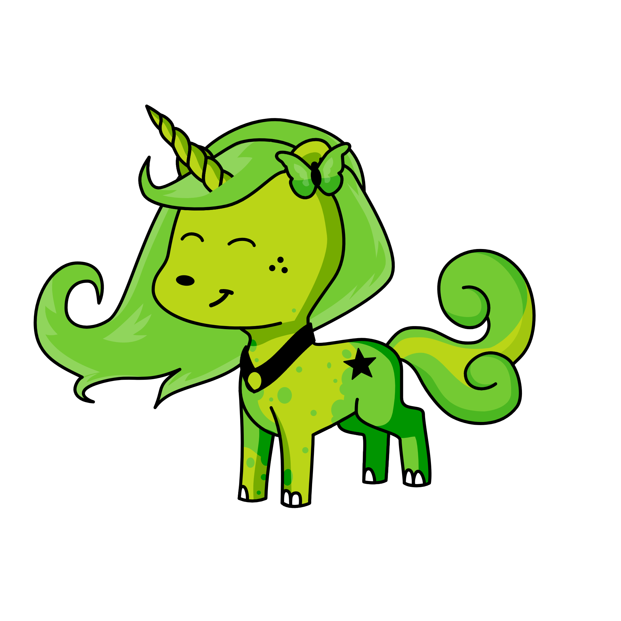 emerald, the unicorn