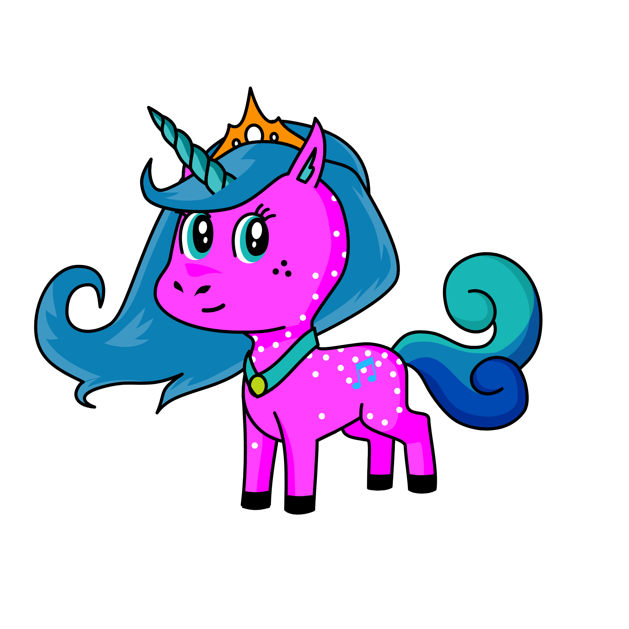 snowy, the unicorn