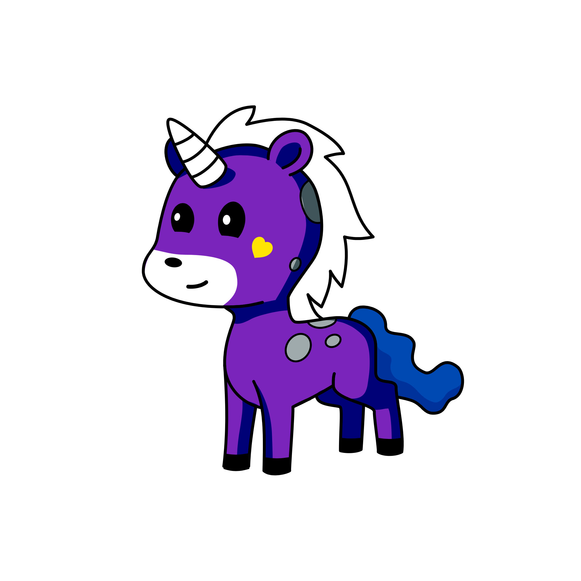 Tally , the unicorn