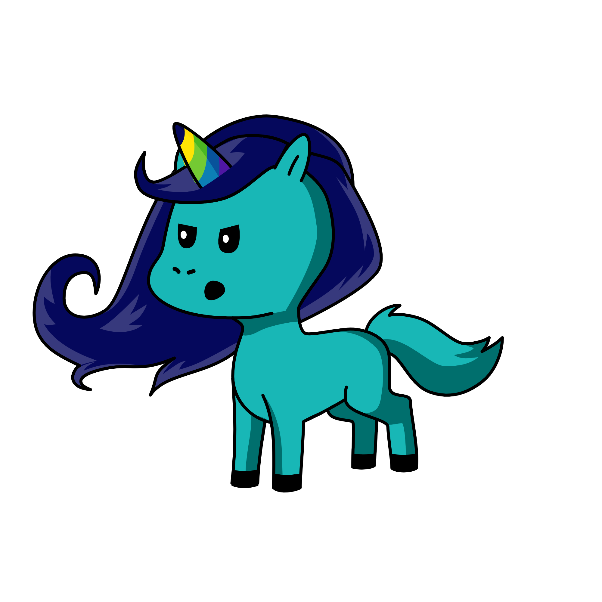 Sapphire, the unicorn