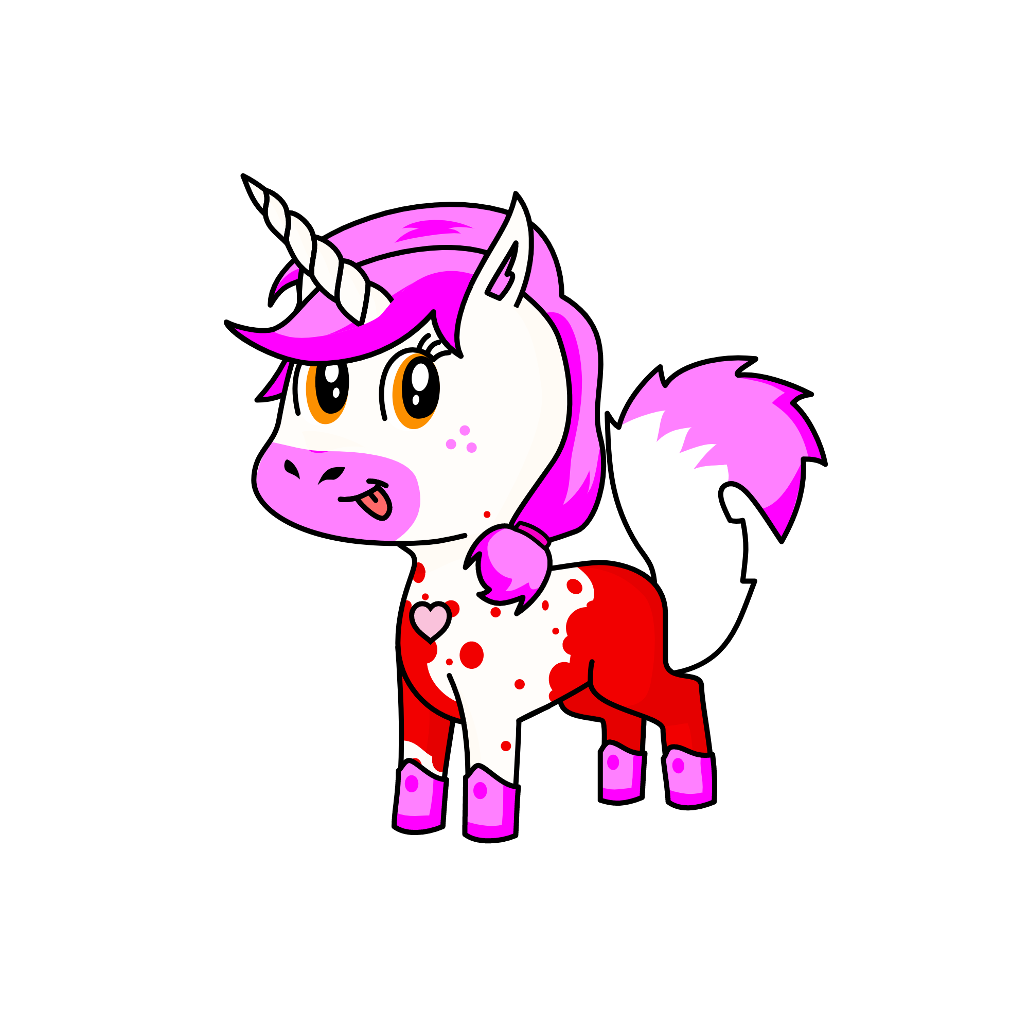 mangle , the unicorn