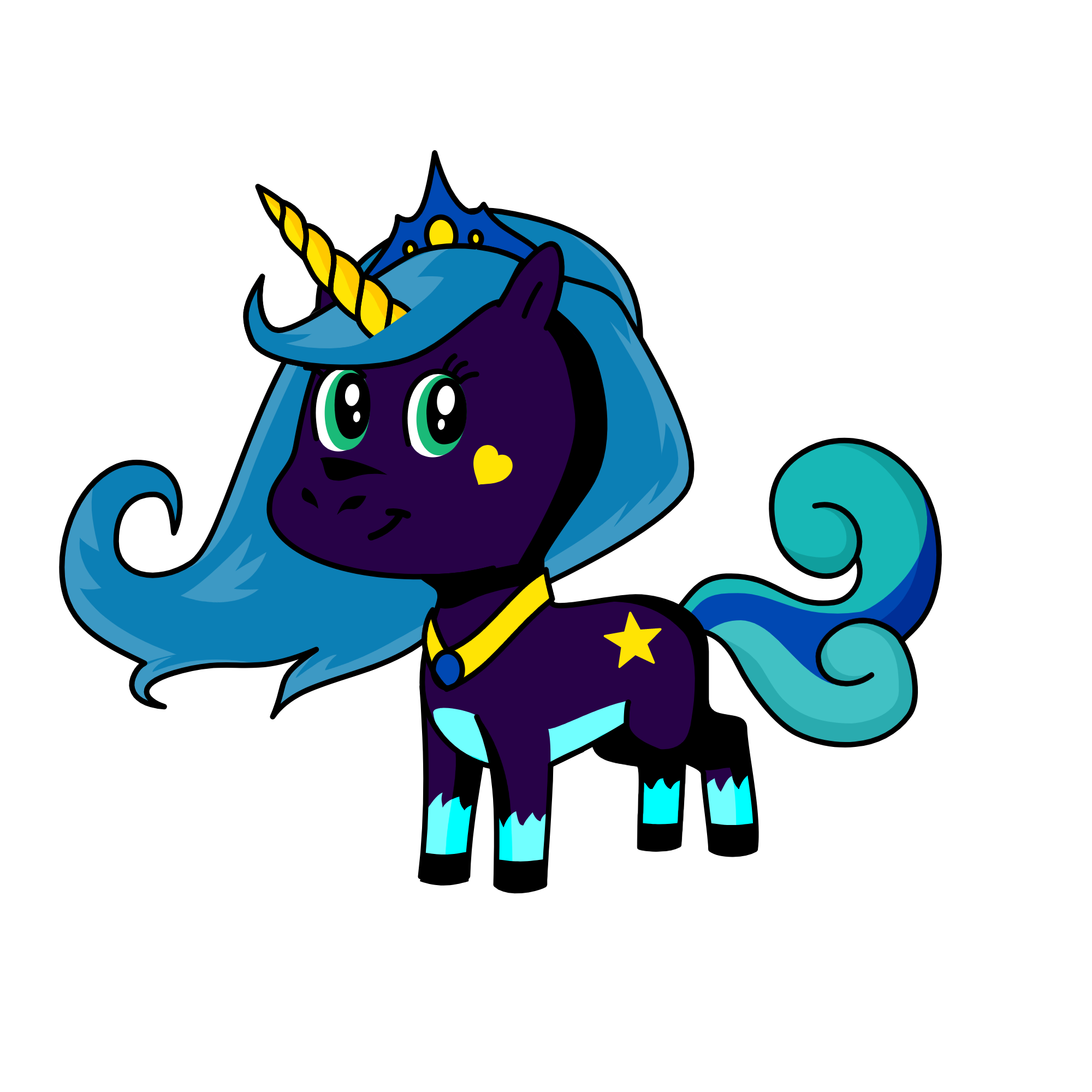 Starry Night, the unicorn