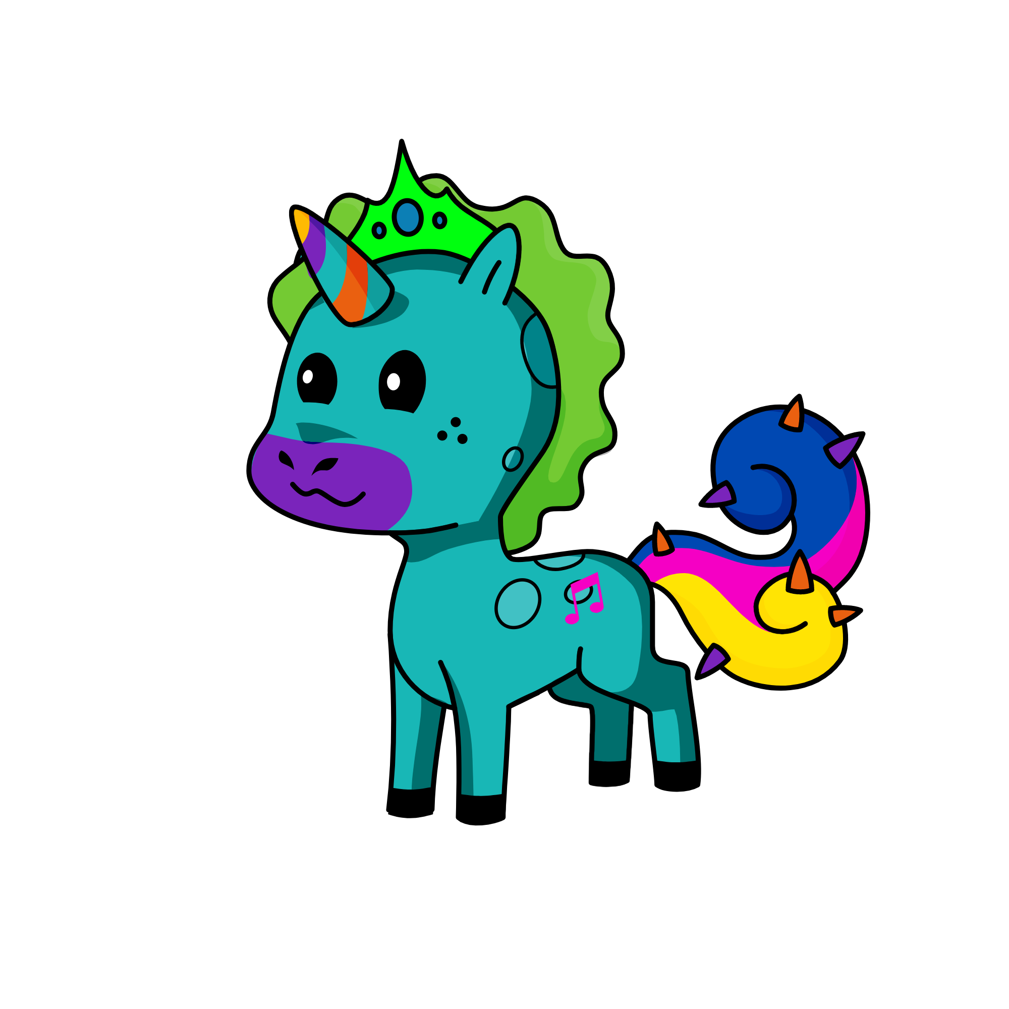 Cinderella, the unicorn