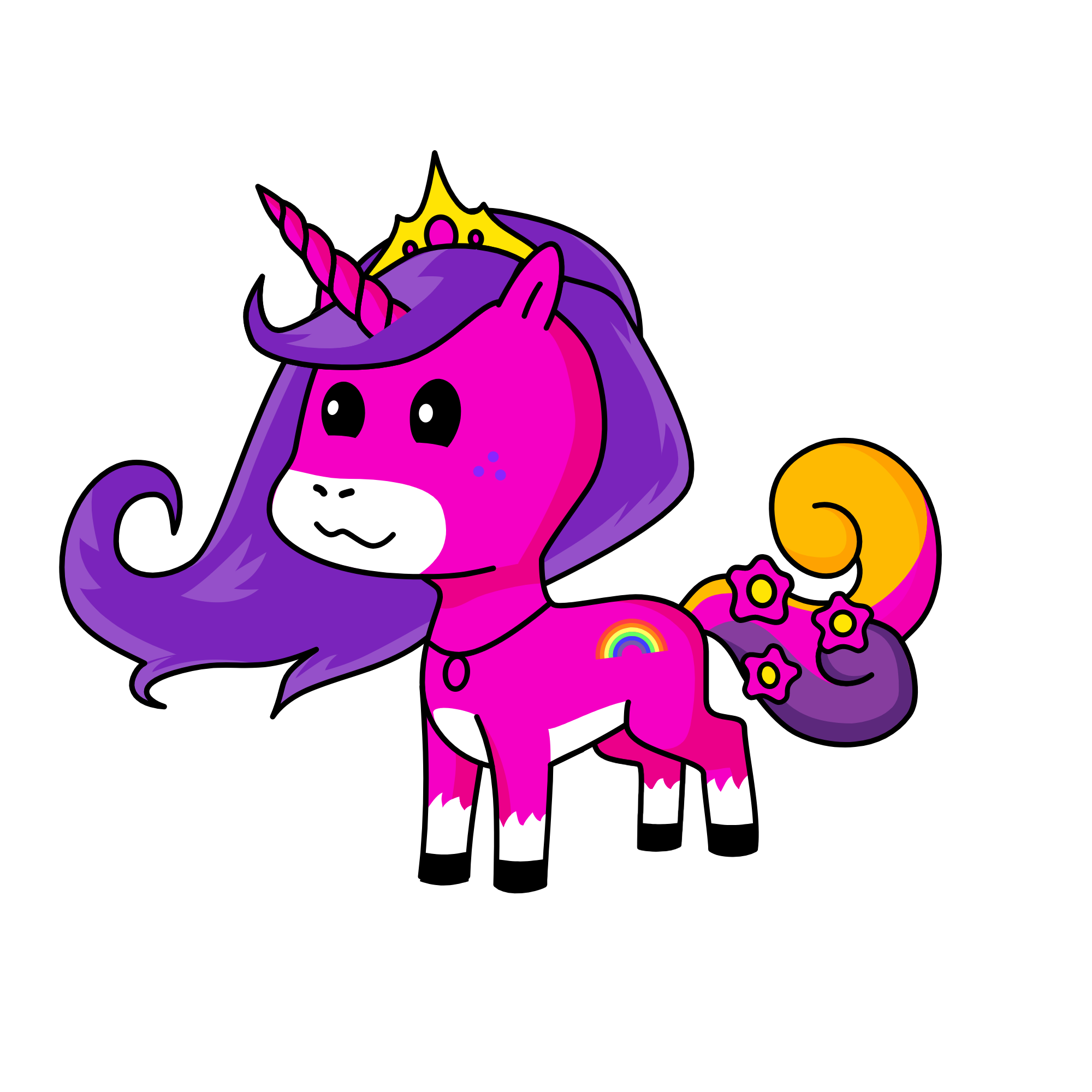 rose, the unicorn