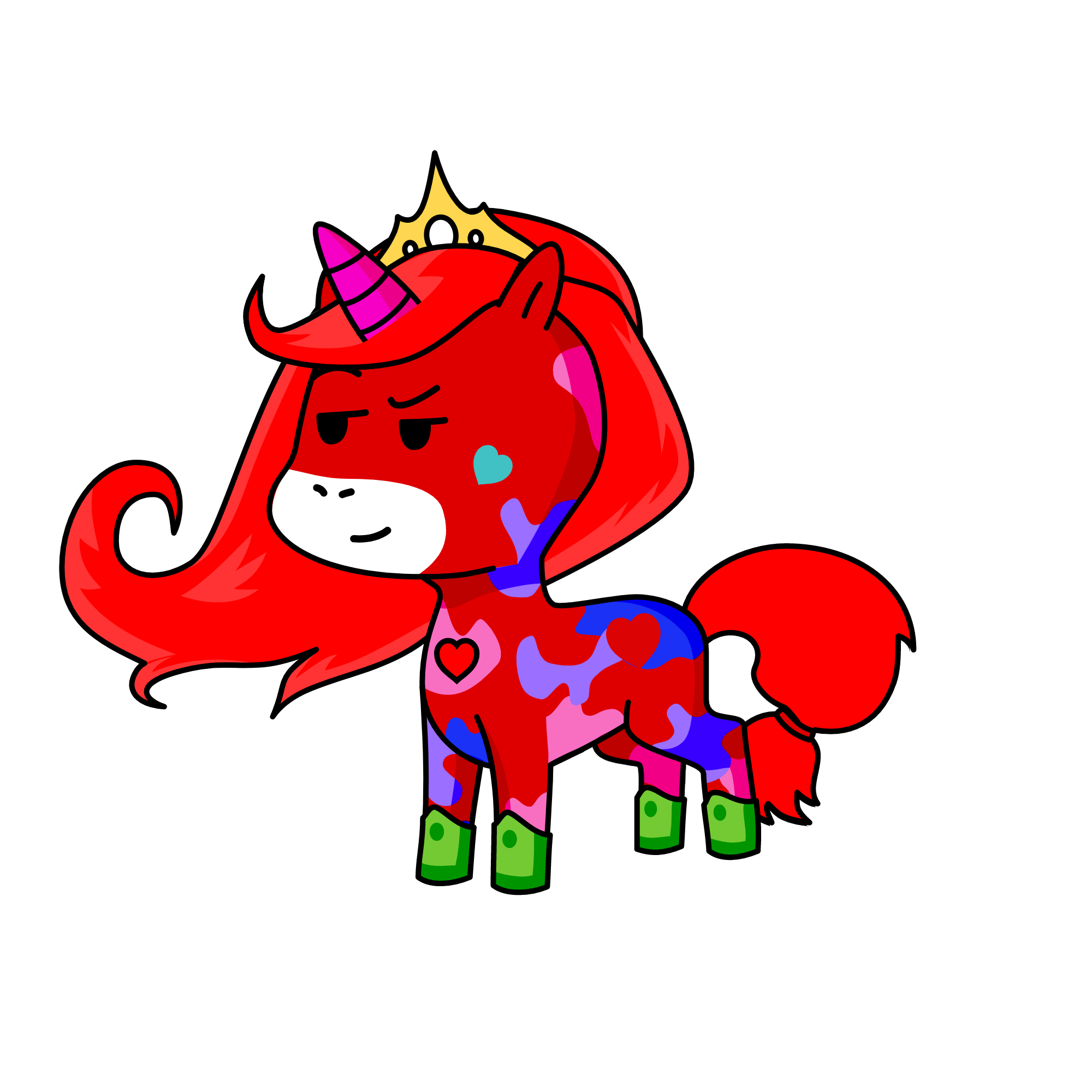 I'm the devil that's going to hold you down, the unicorn