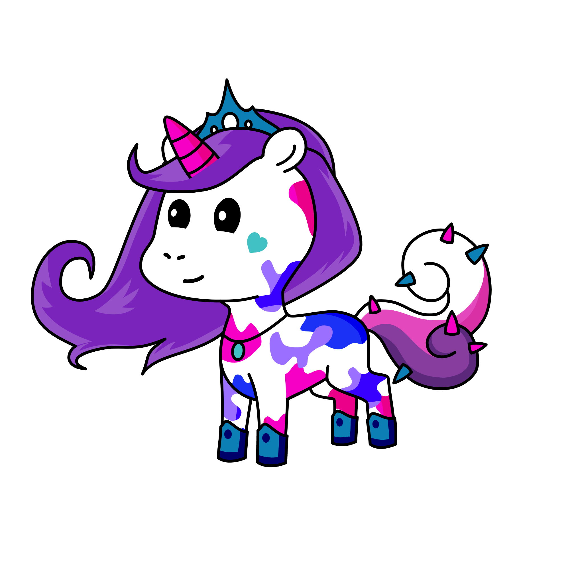 PRETTY SAVAGE💜💙, the unicorn