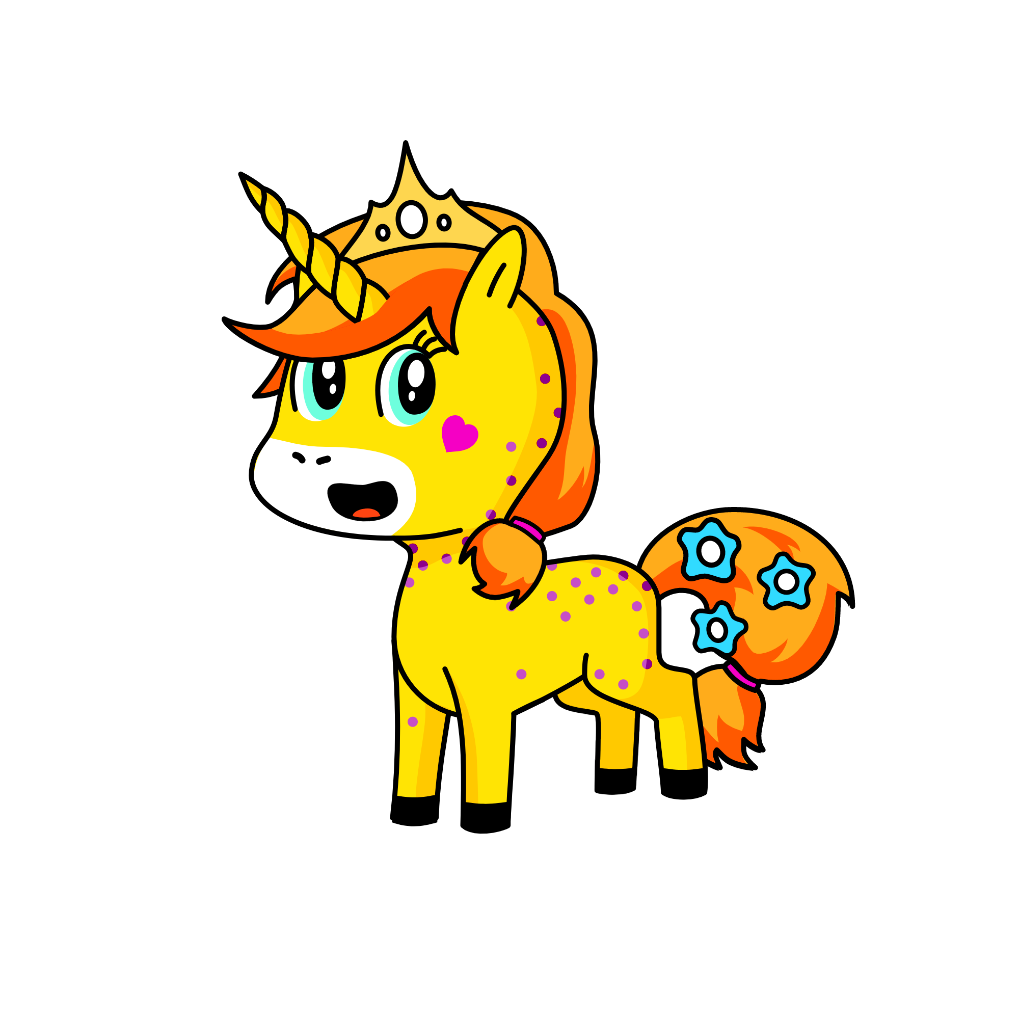 Princess Chloe, the unicorn