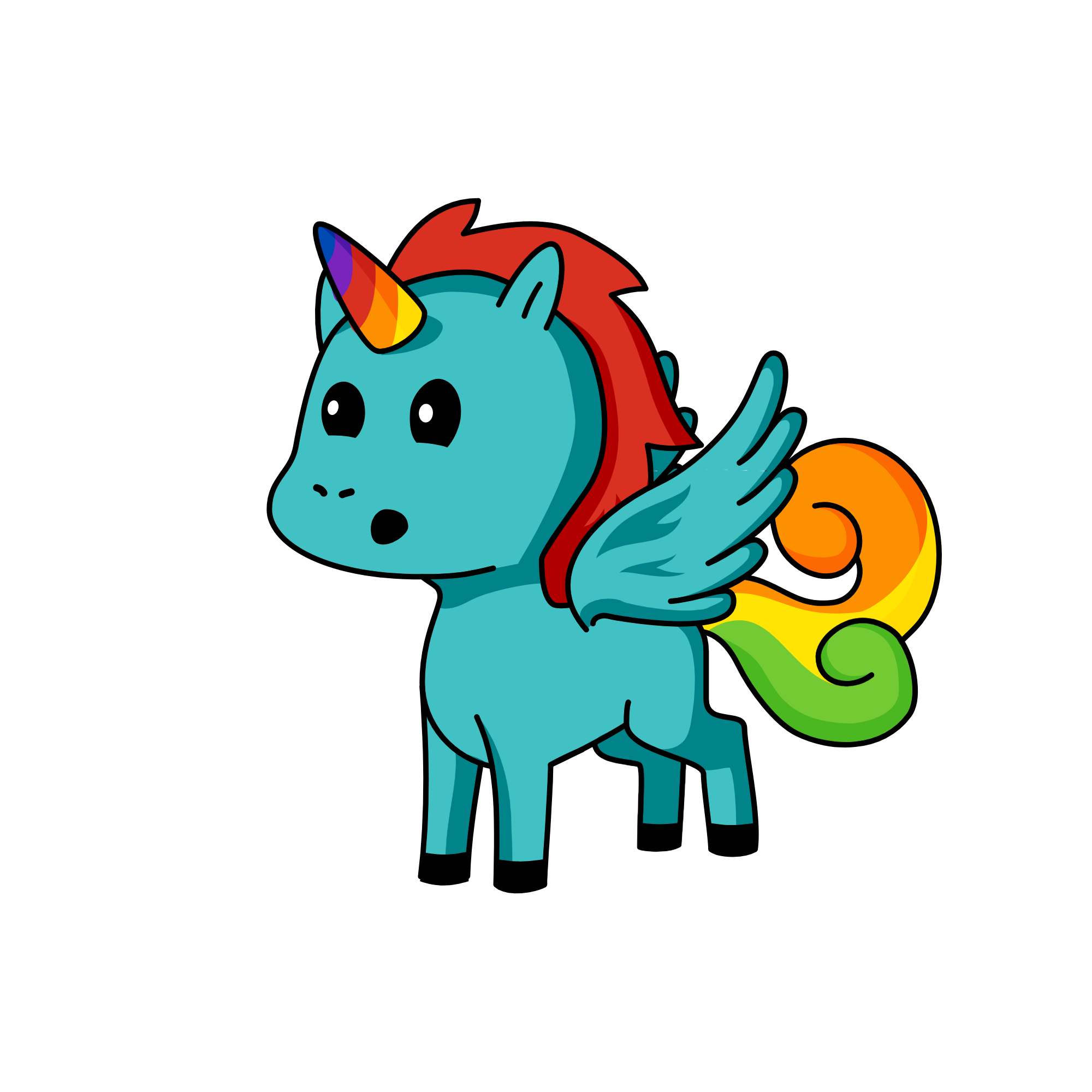 Rainbow Dash, the unicorn