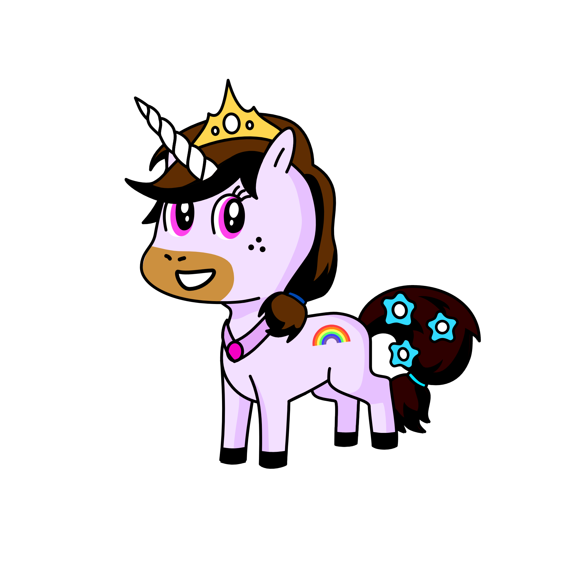 sparkly , the unicorn