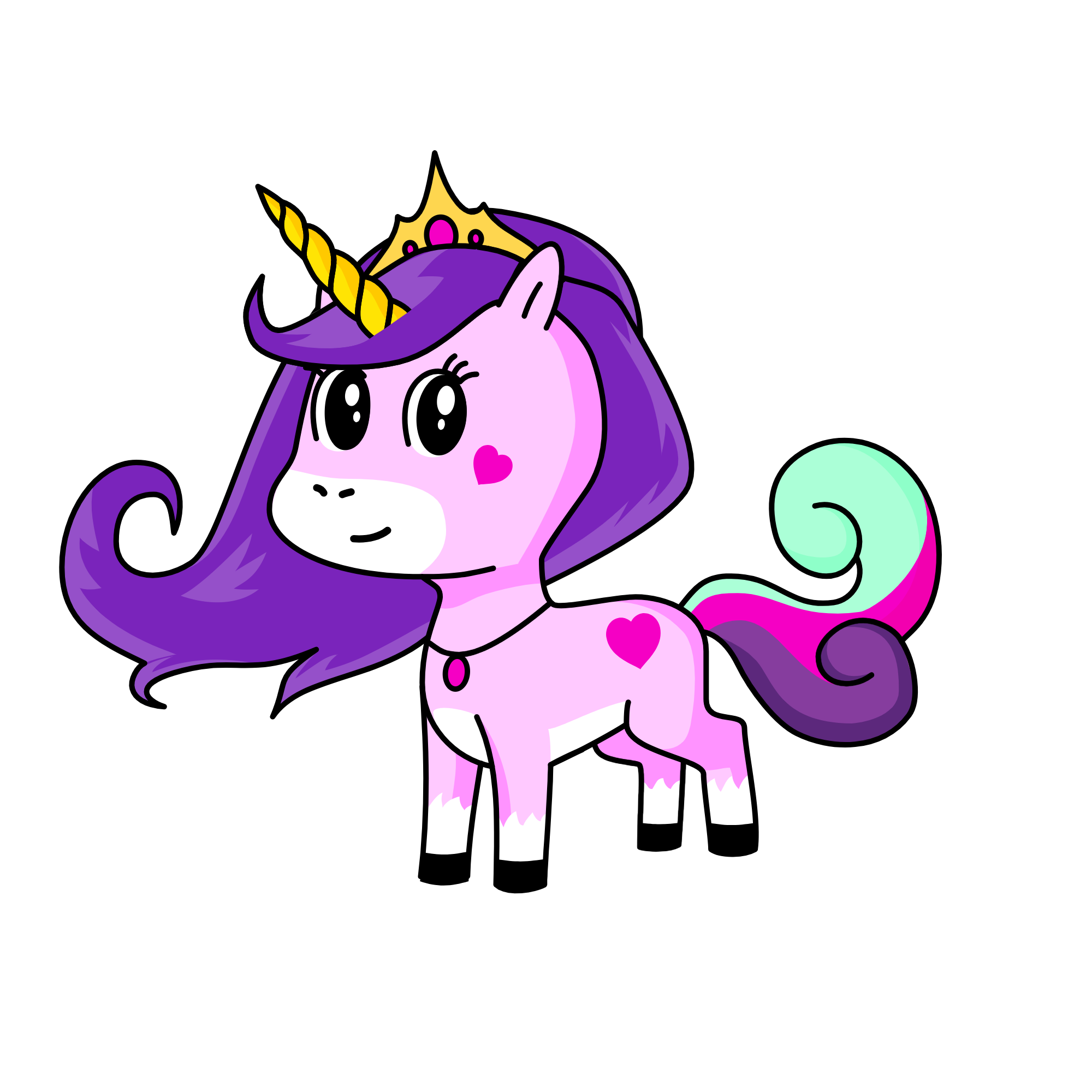 Crystal, the unicorn