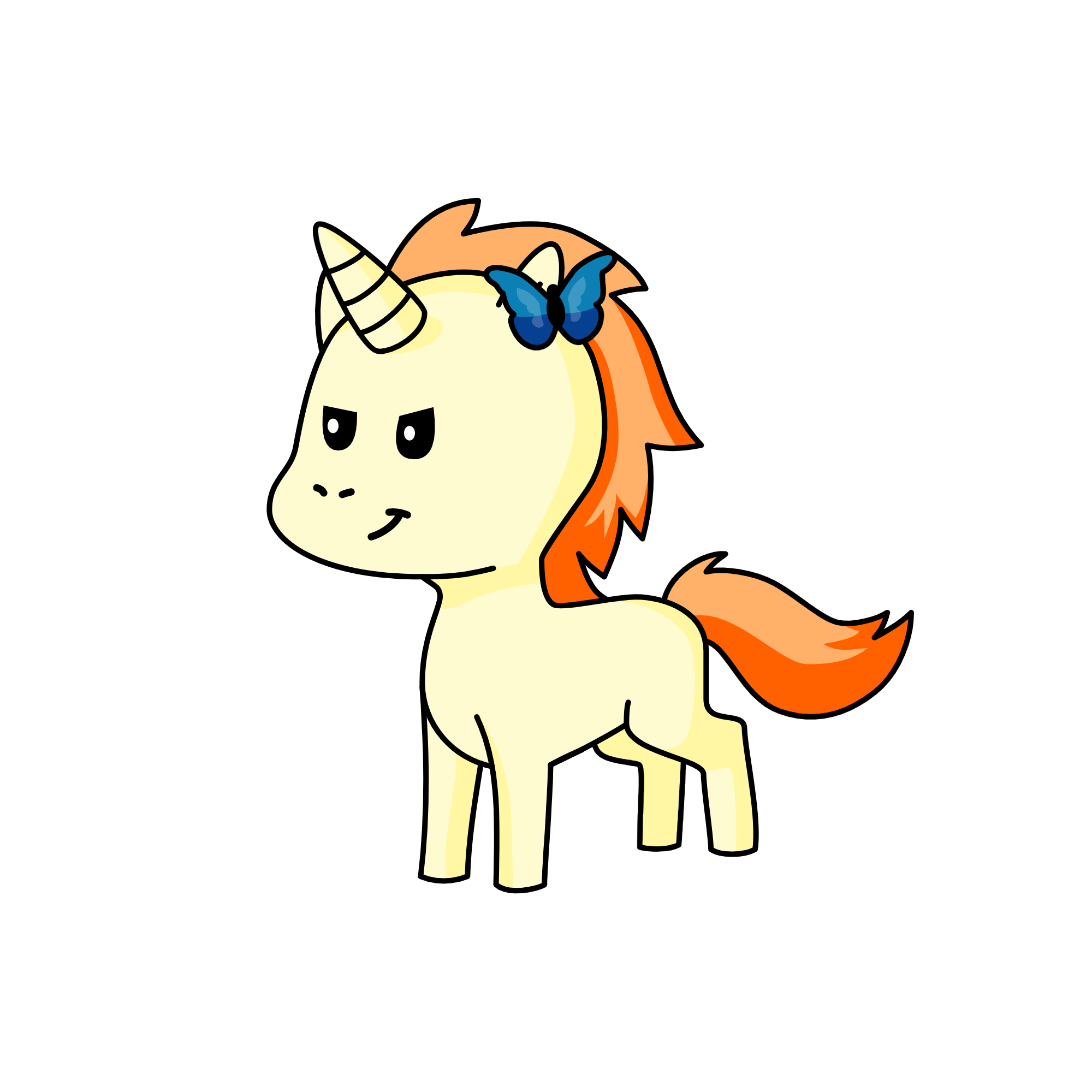 Pumpkin Cake, the unicorn