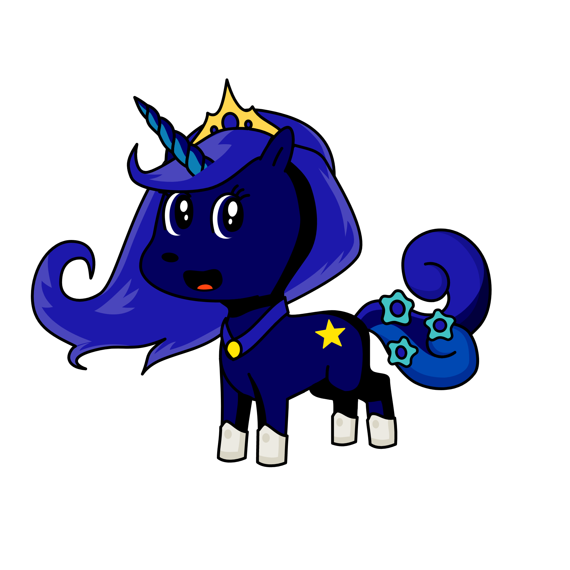 Night time Dream, the unicorn