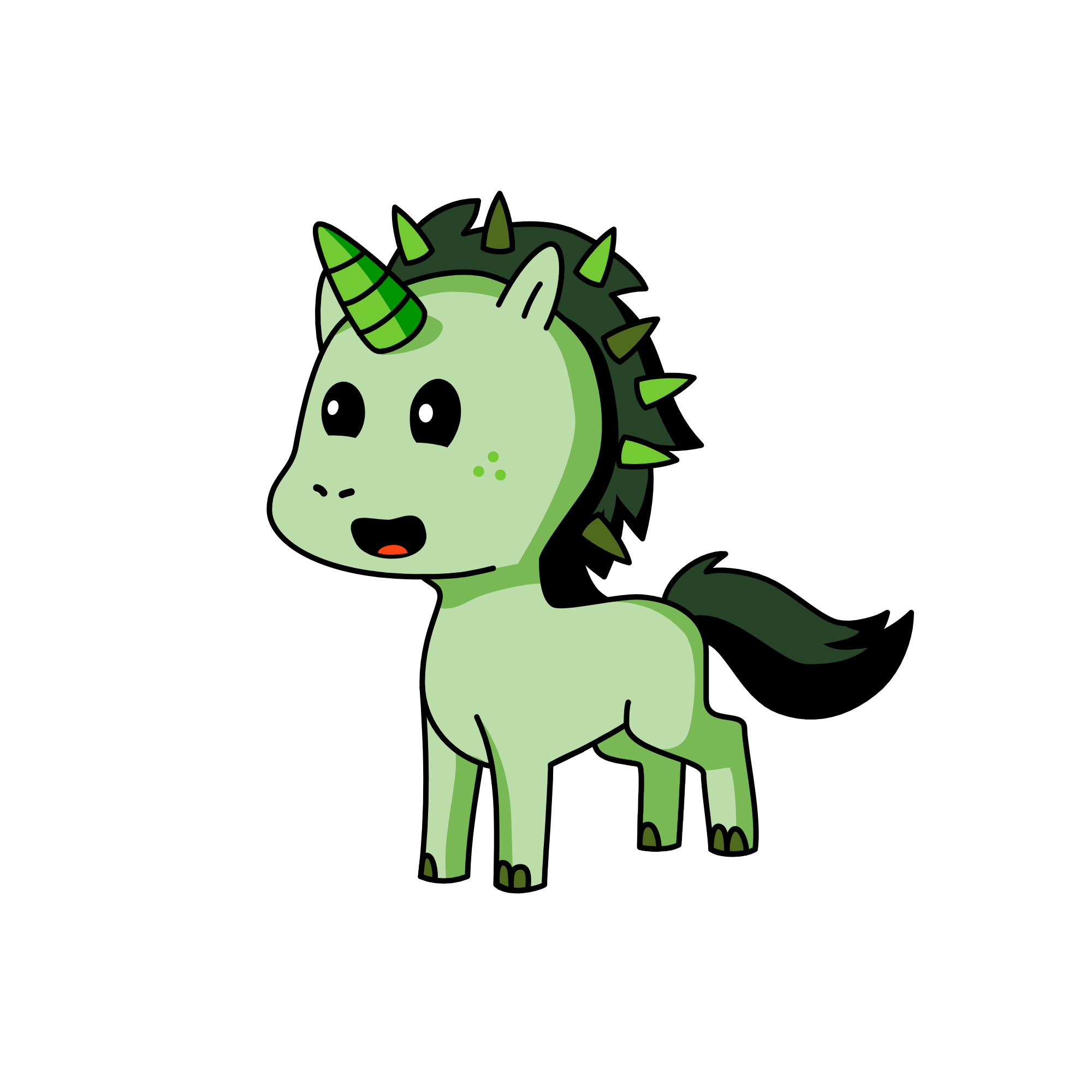 Scales, the unicorn