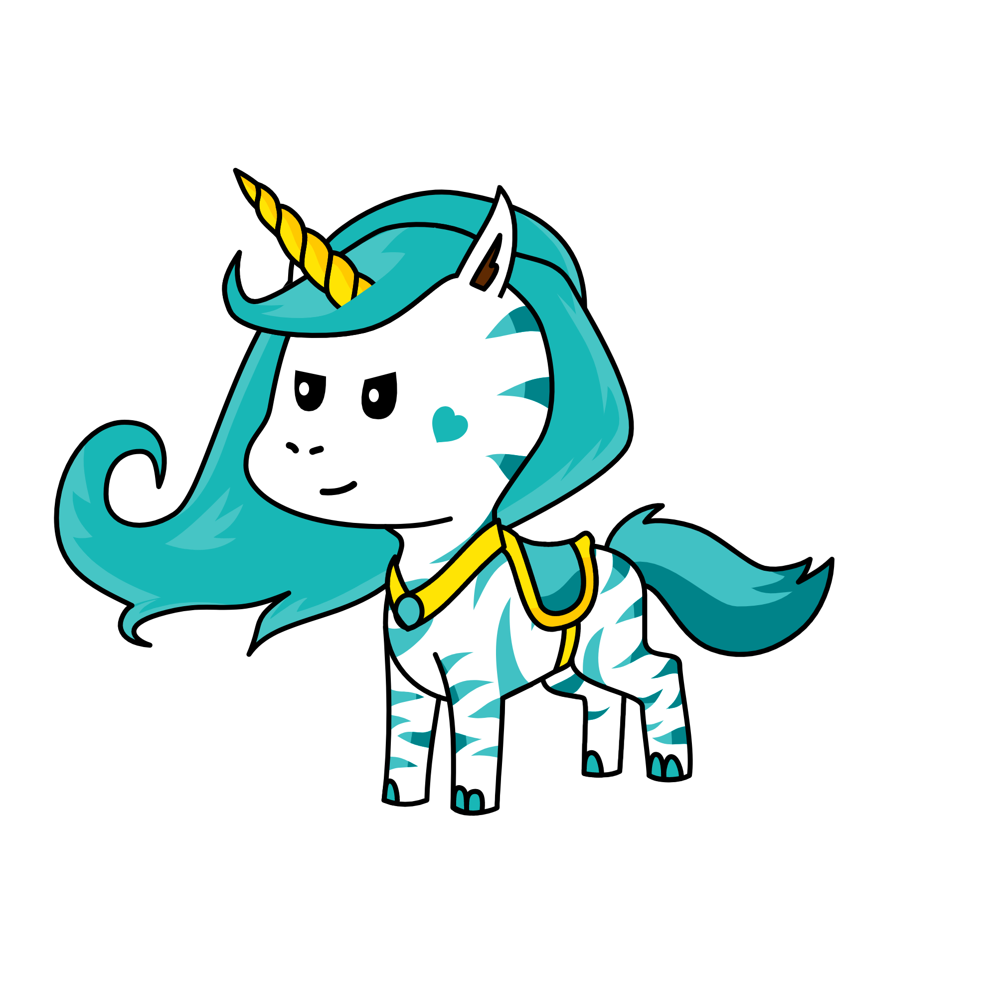 blue dragon, the unicorn