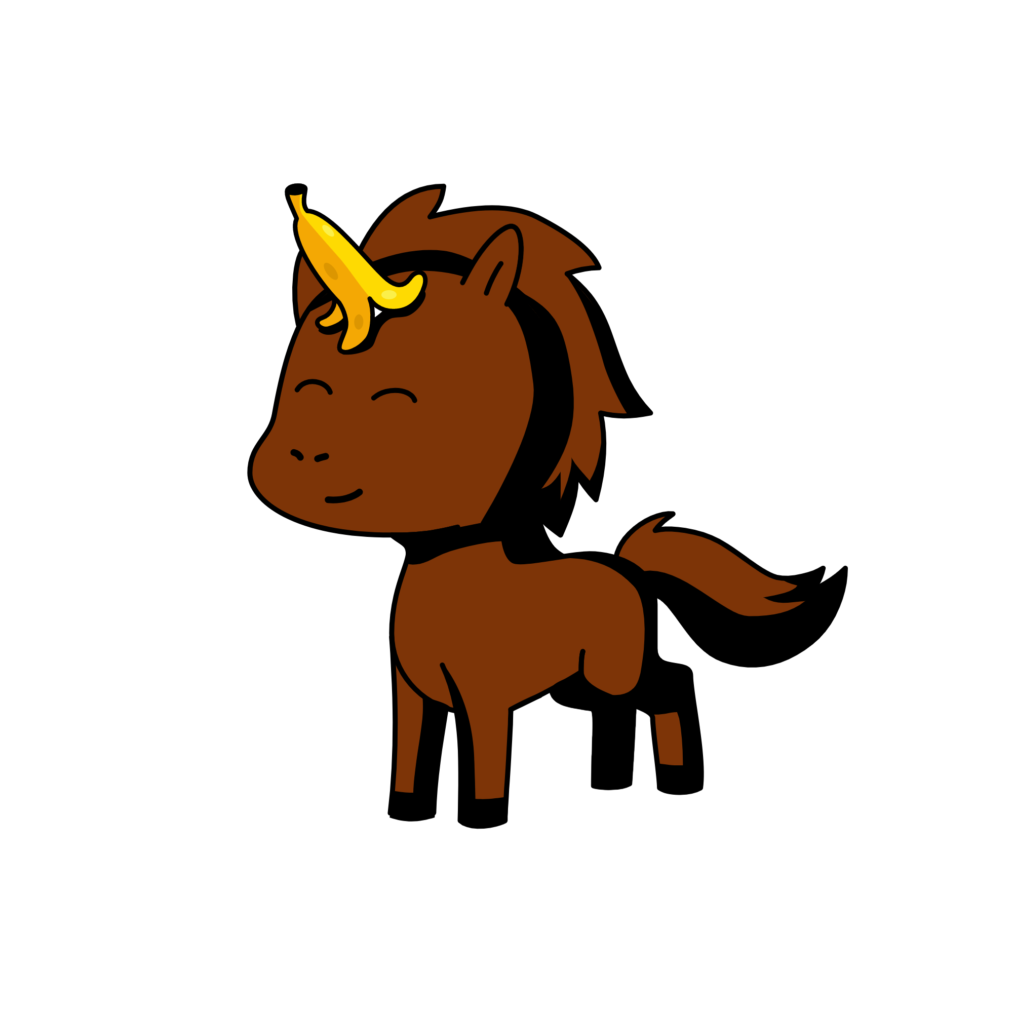 Poo, the unicorn