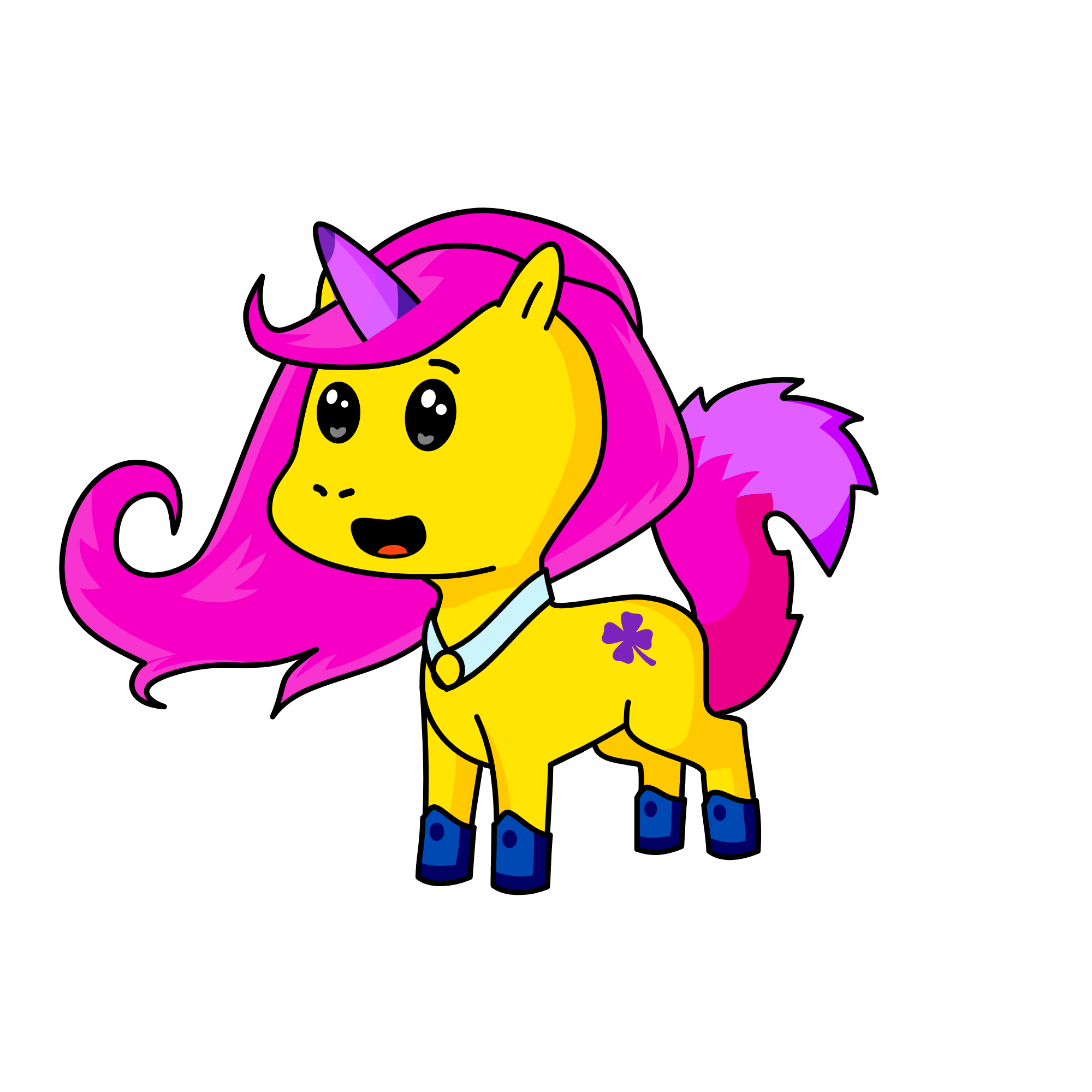 FLUTTER SHY, the unicorn