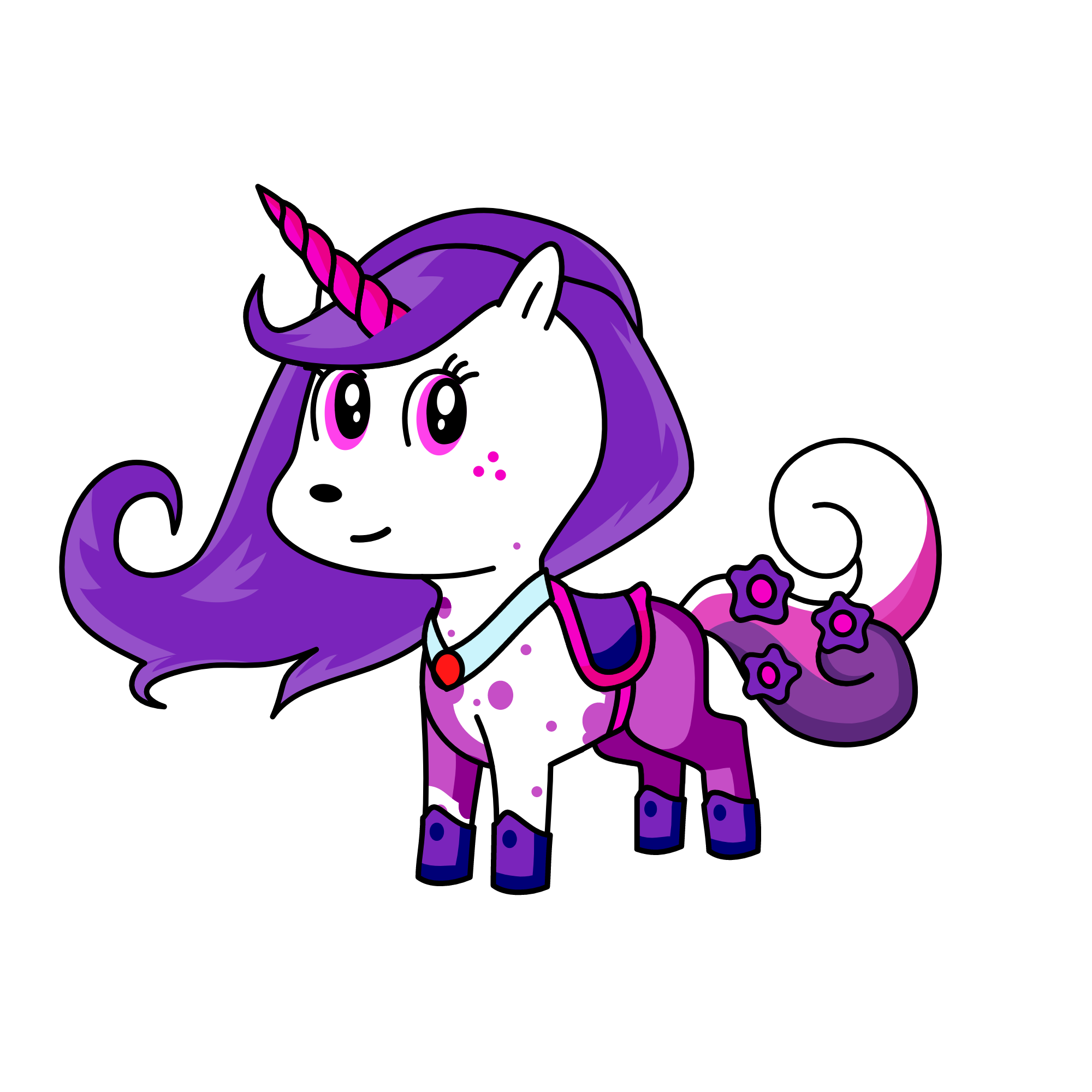 purple, the unicorn