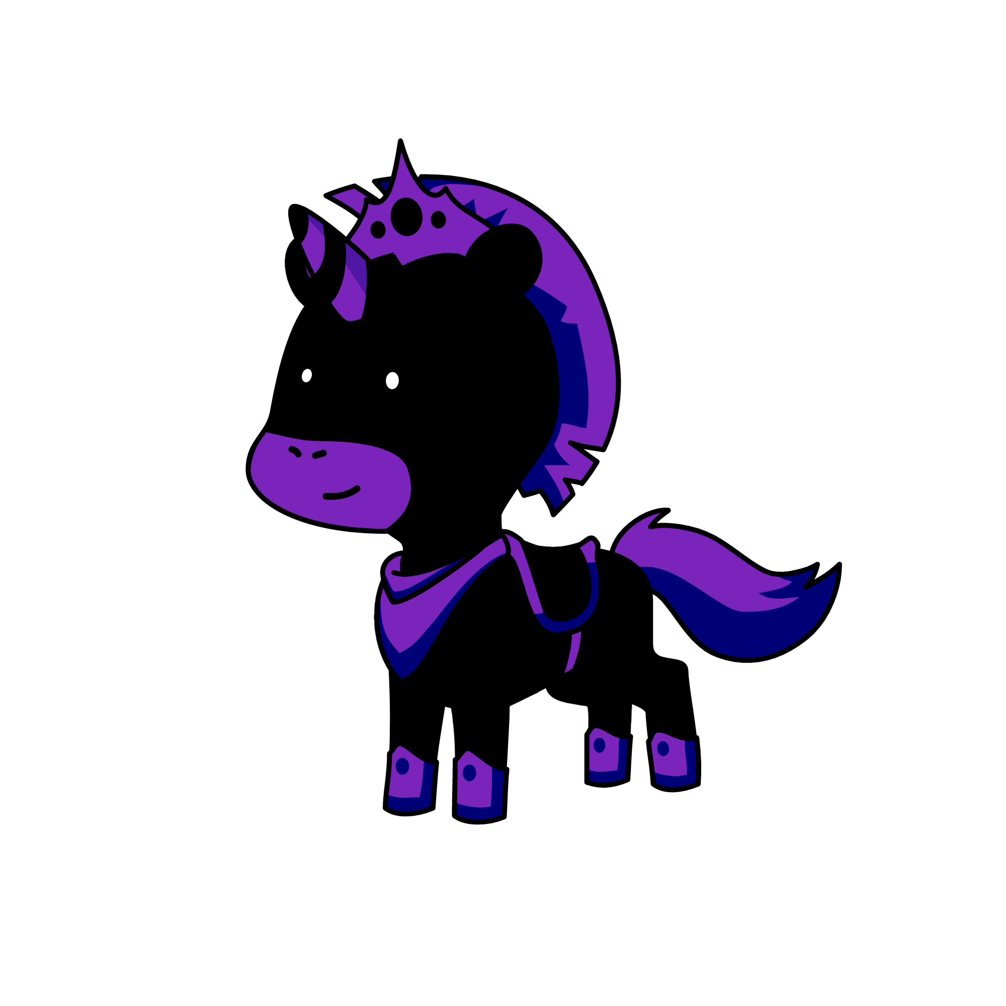 PURPLE SPIRIT, the unicorn