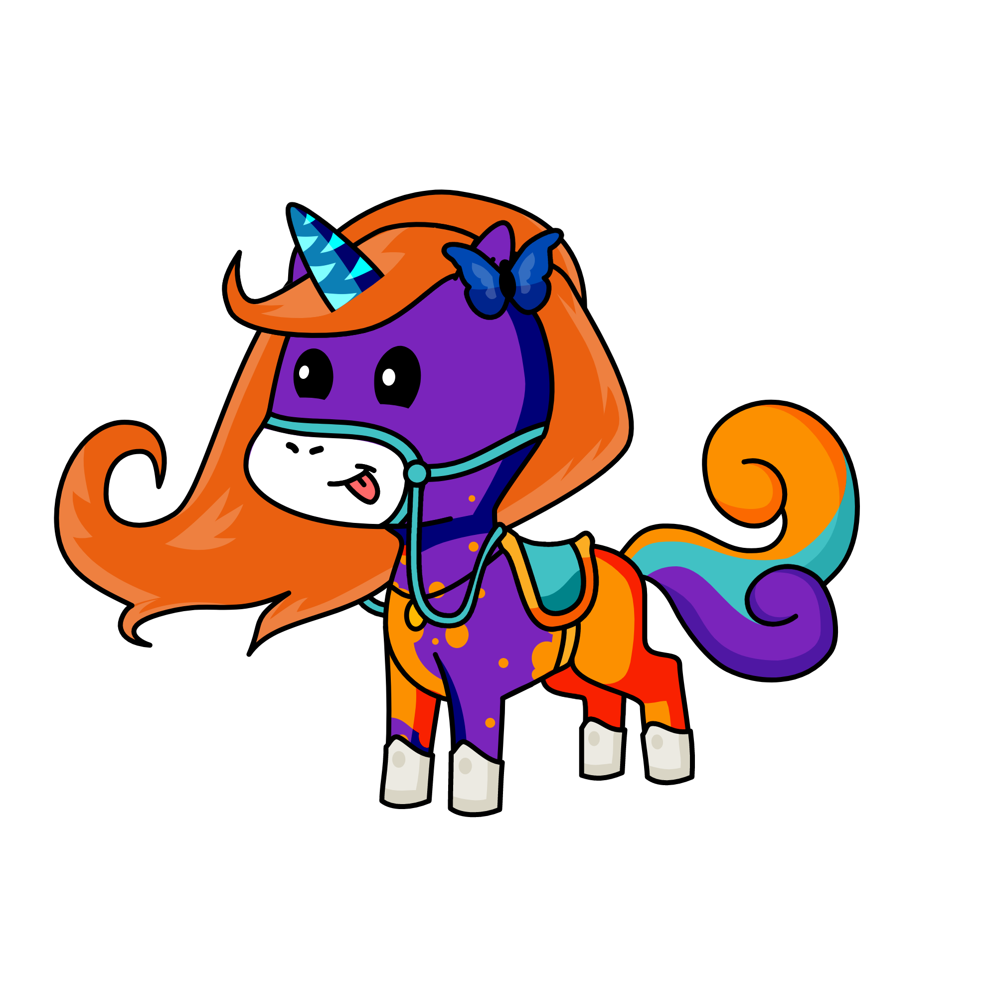Rainbow , the unicorn