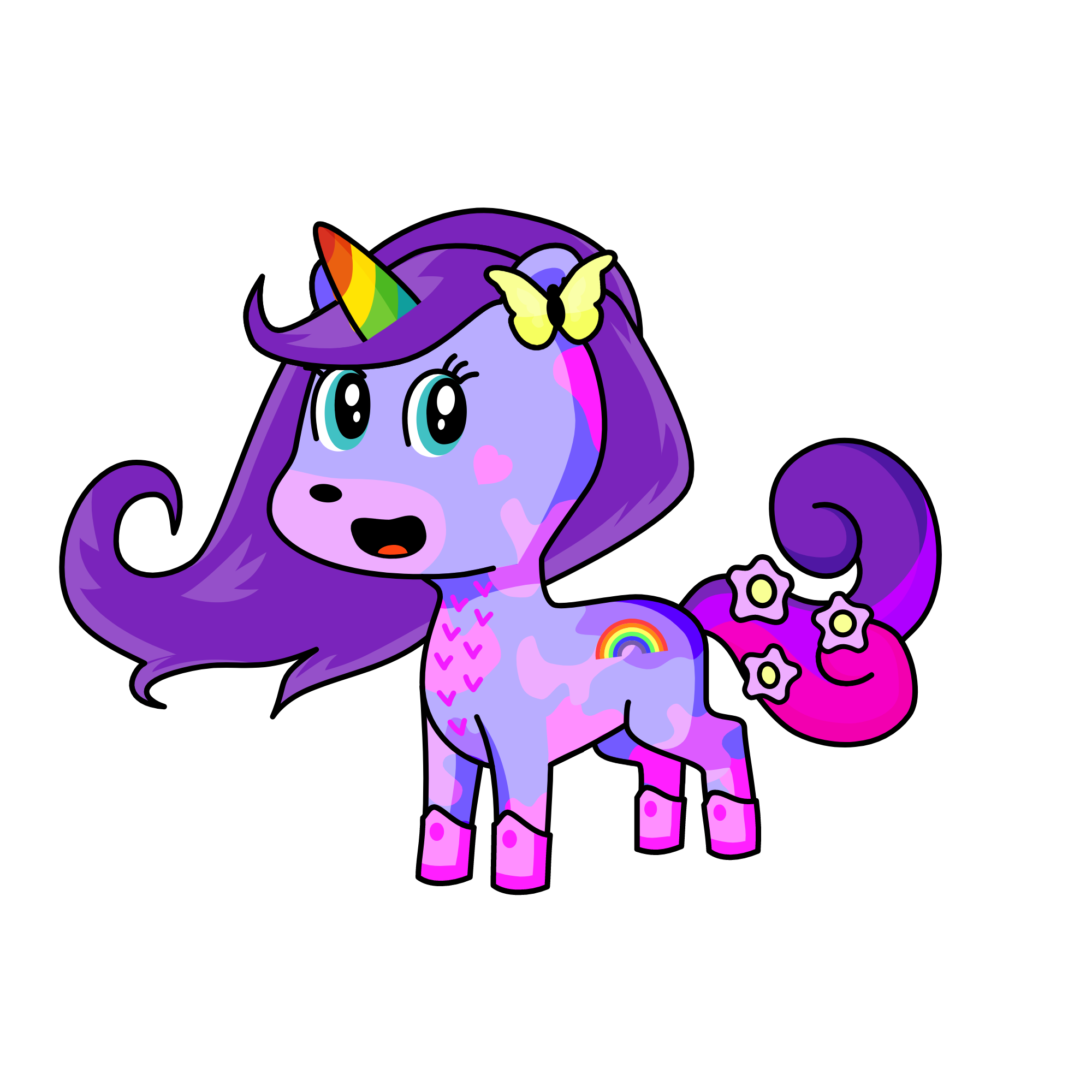 rainbow poop madness, the unicorn