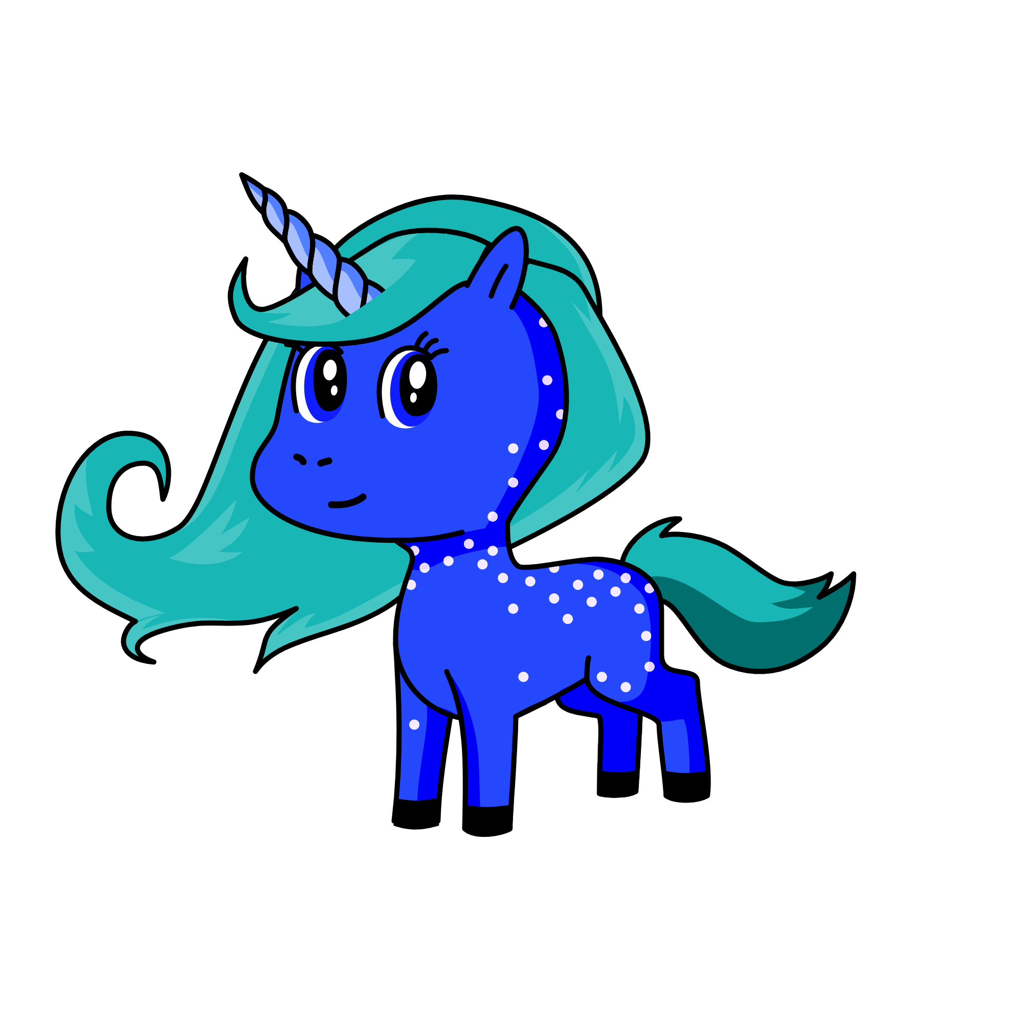 Aquagirl, the unicorn