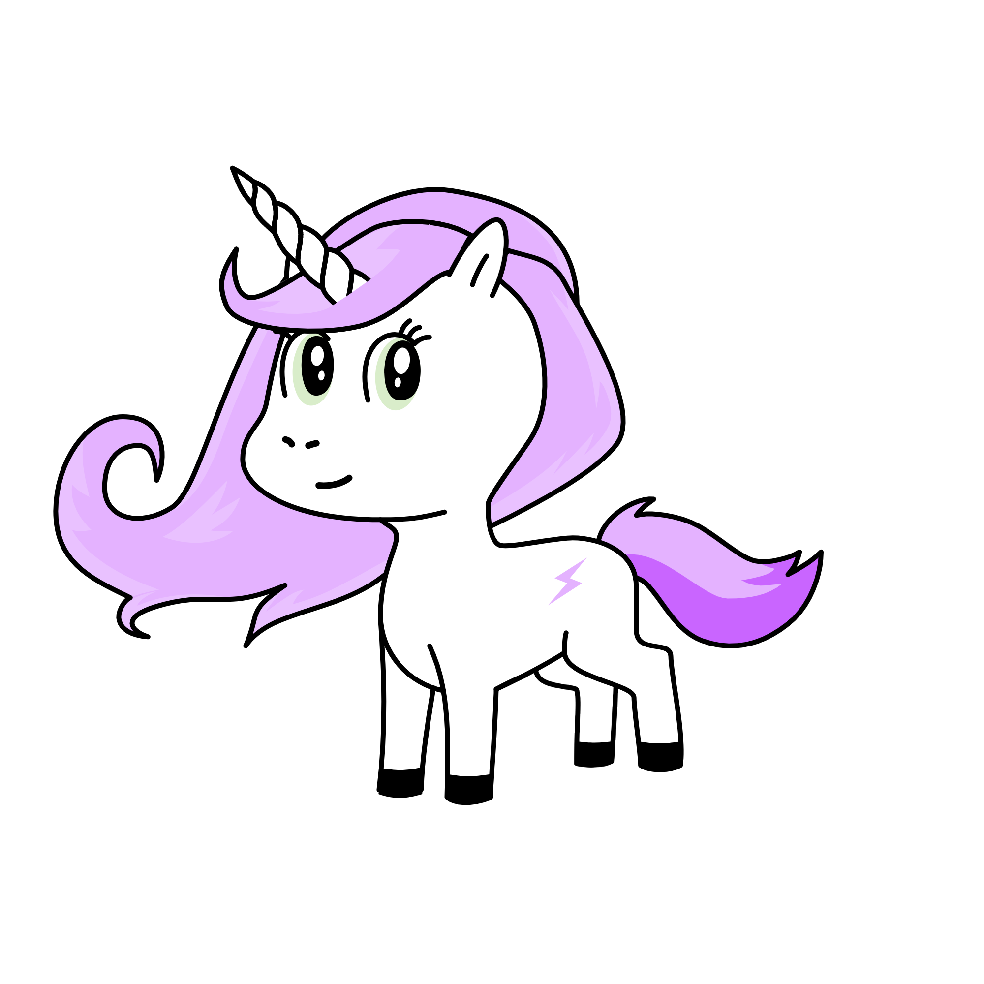 Cloudy, the unicorn