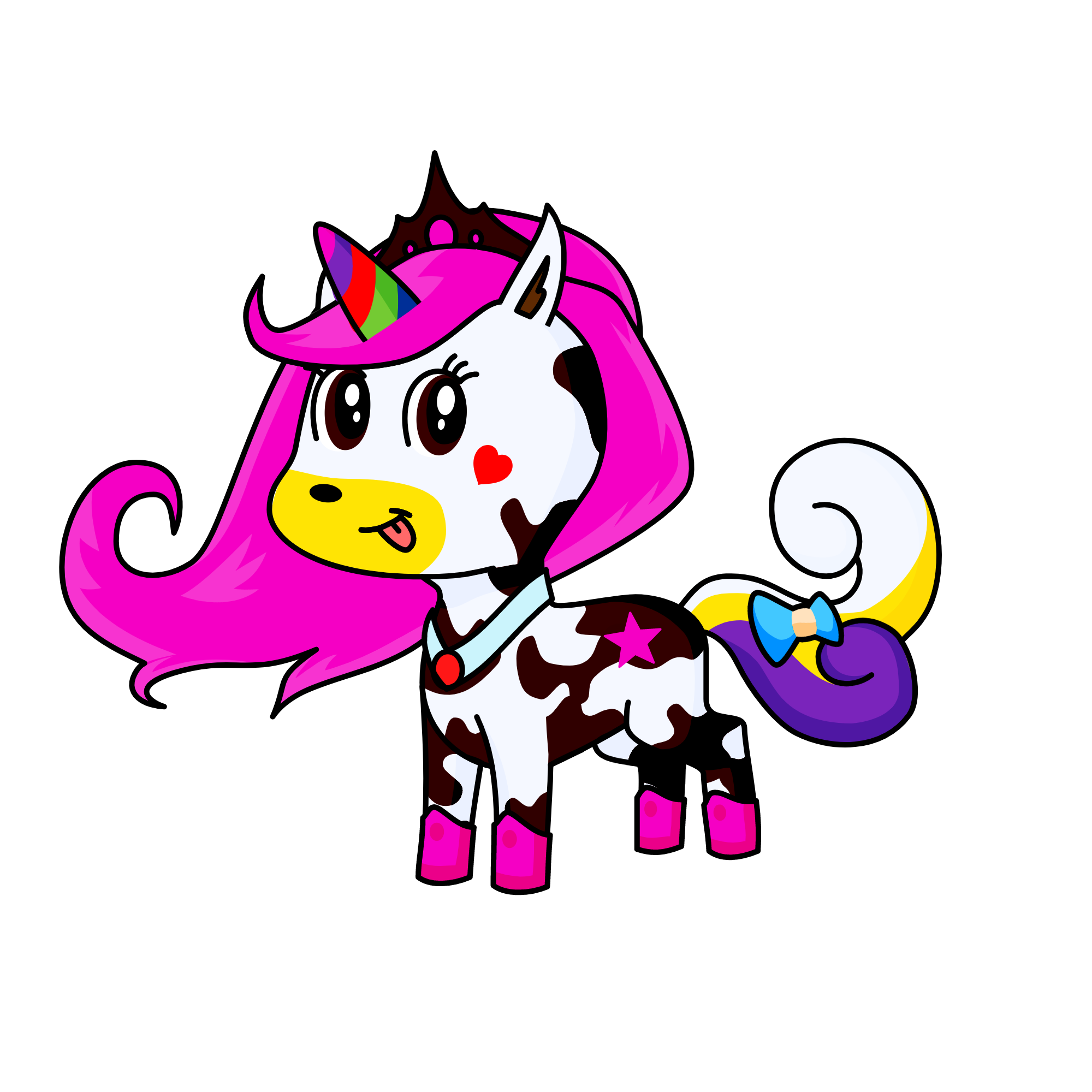 Queen unicorn, the unicorn