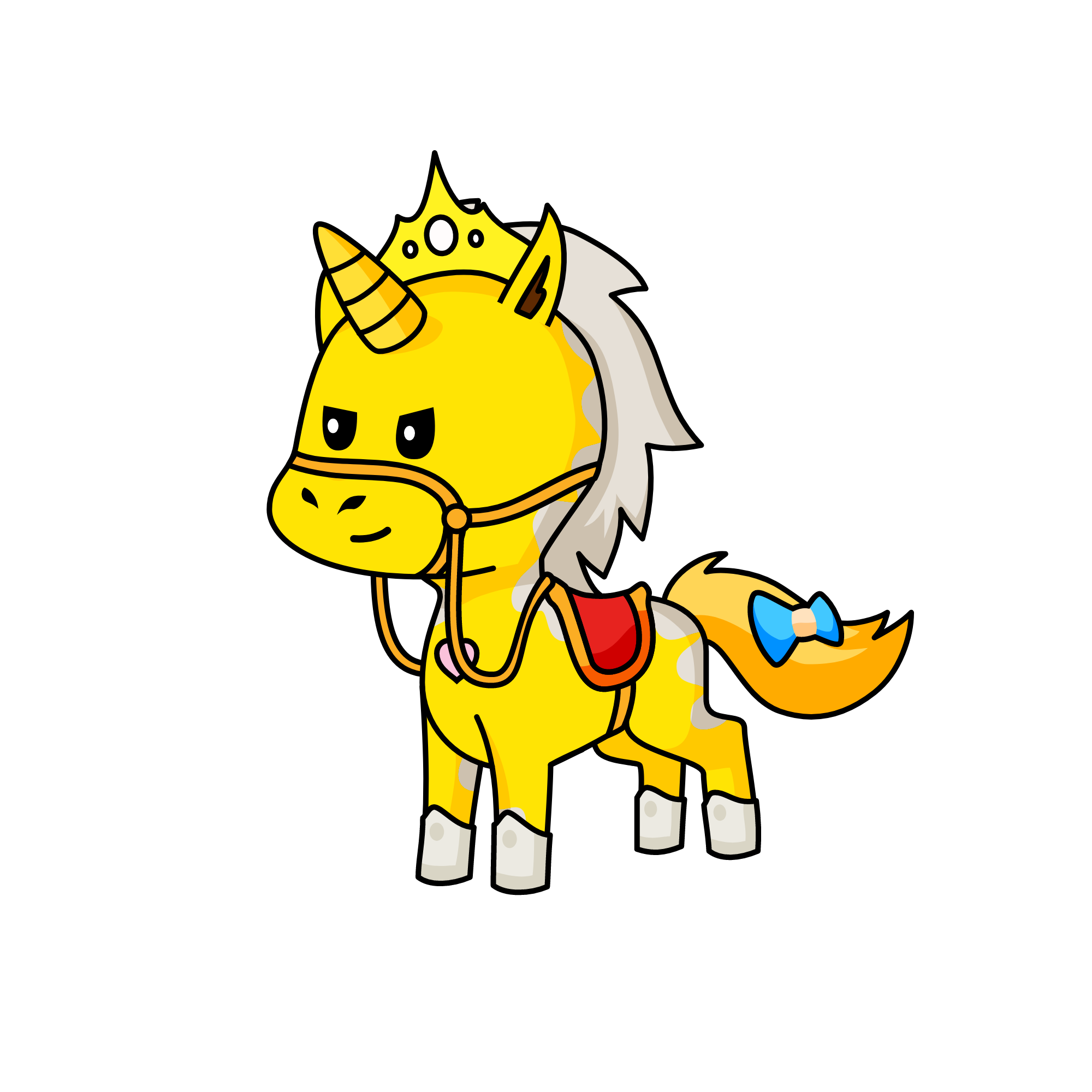 yellow, the unicorn