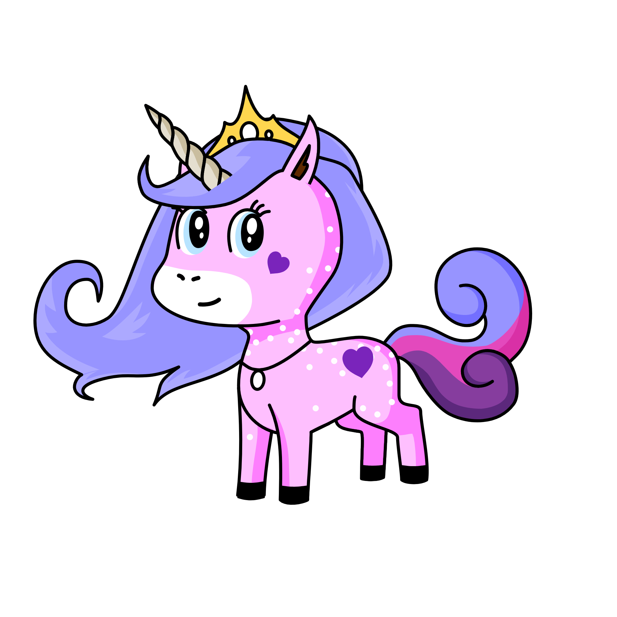 Sparkles, the unicorn