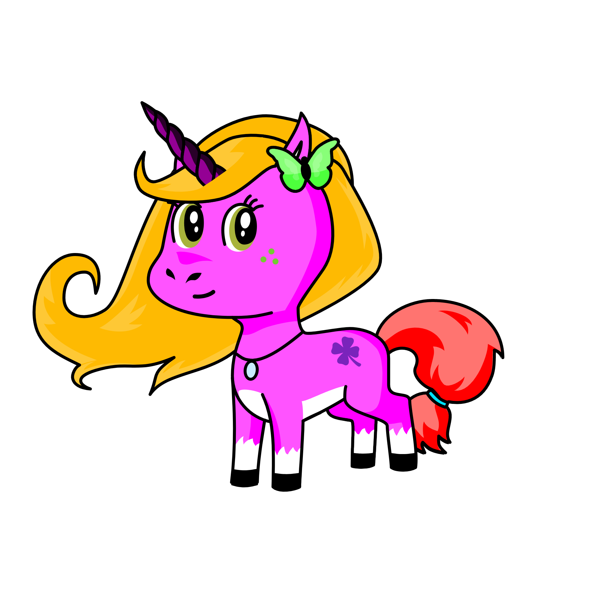 queen of hapyness, the unicorn