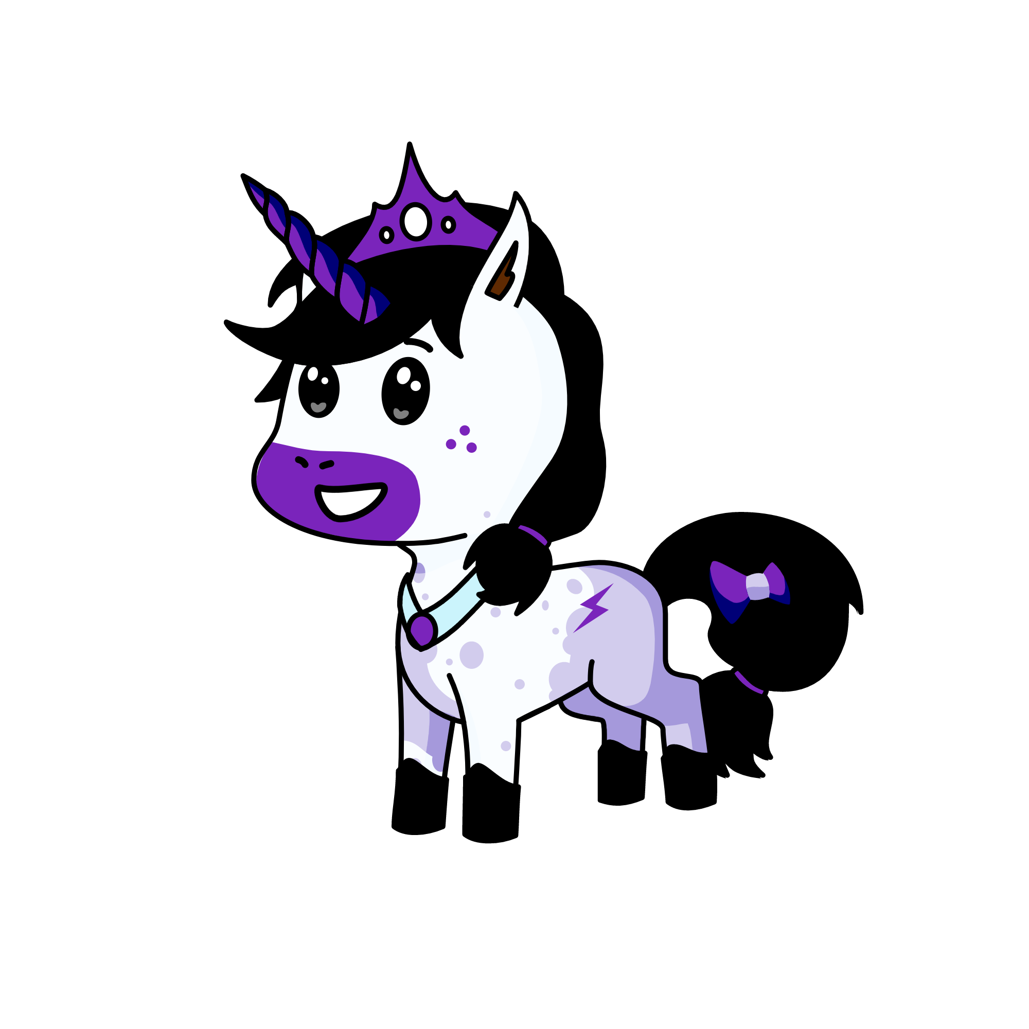 Purple Wind, the unicorn