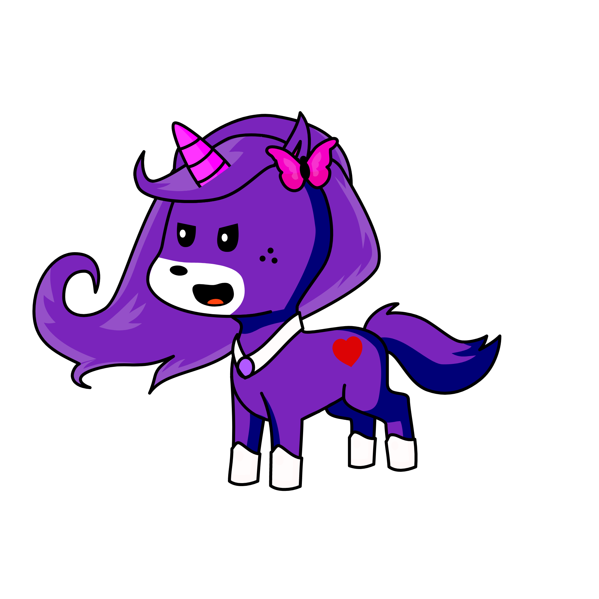 PURPLE BEAUTİFUL, the unicorn