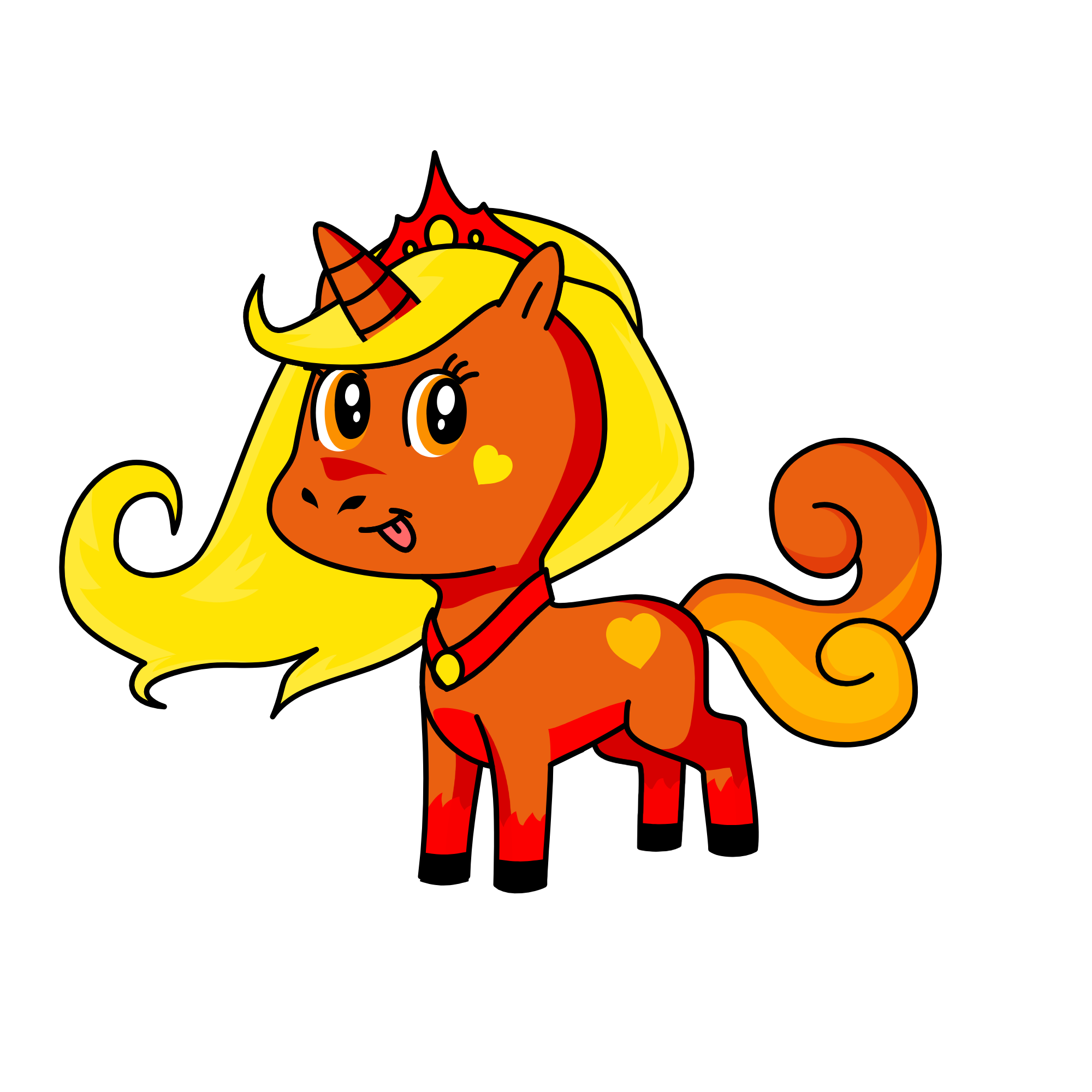Flame Blaze, the unicorn