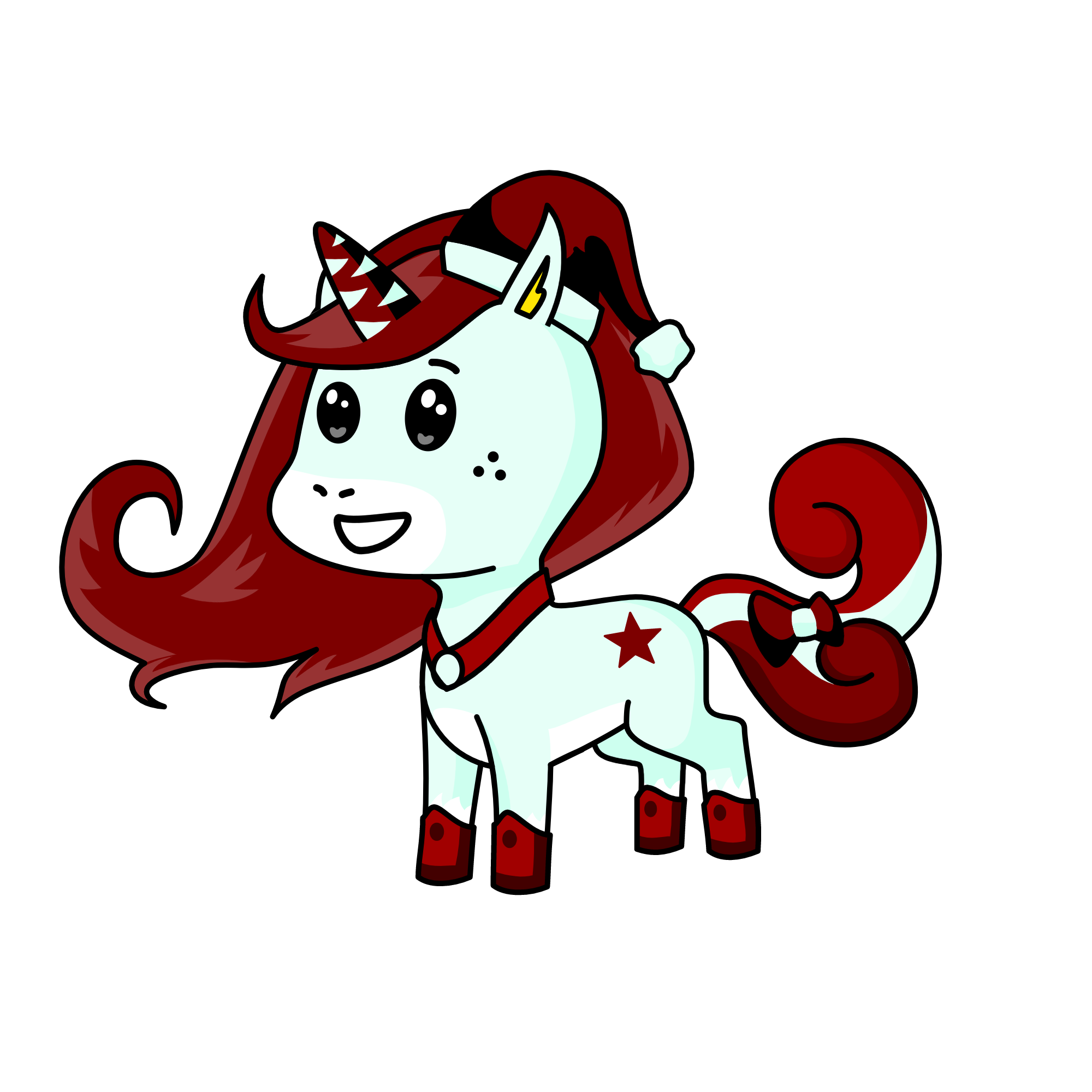 Candy Cane, the unicorn