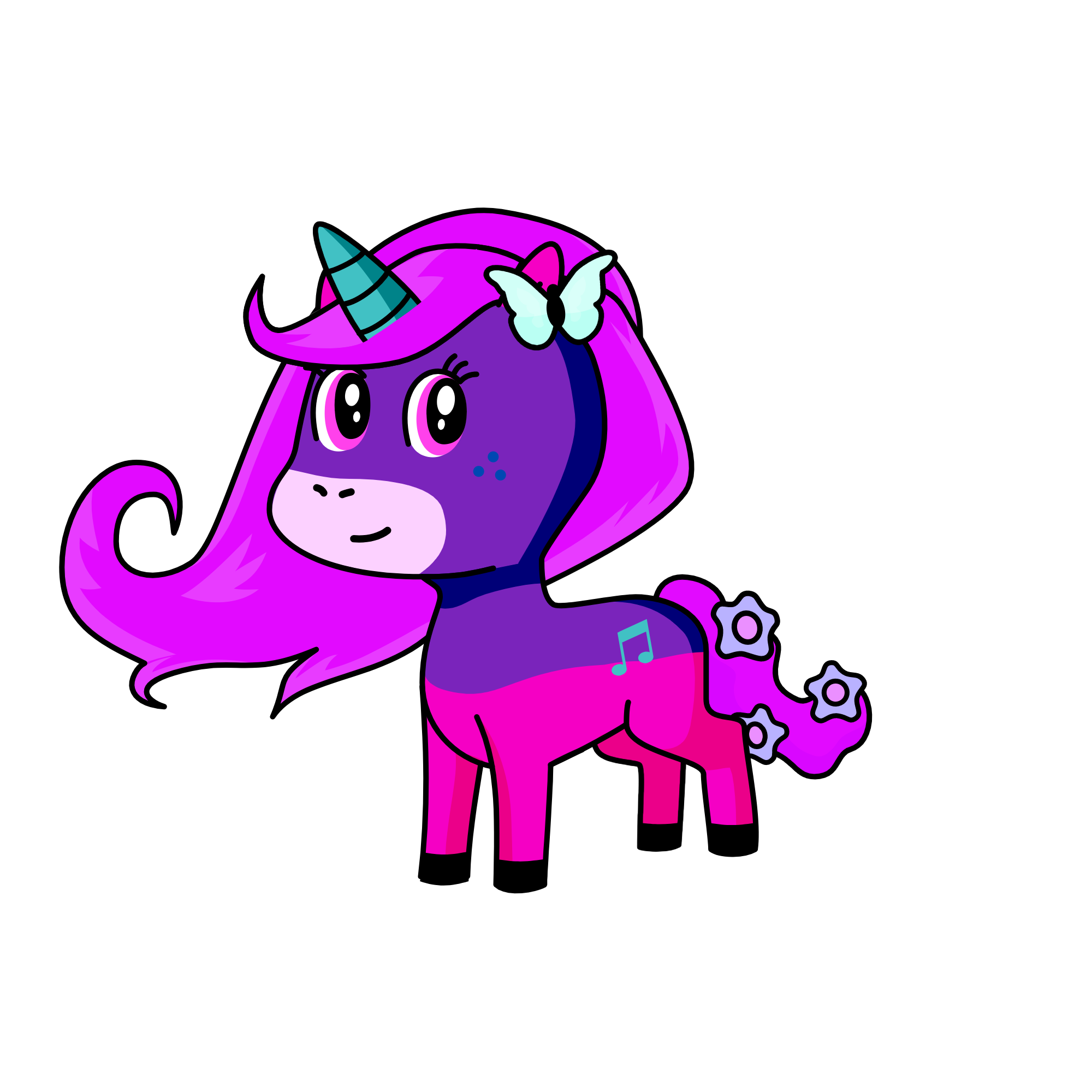 Shy Pie, the unicorn