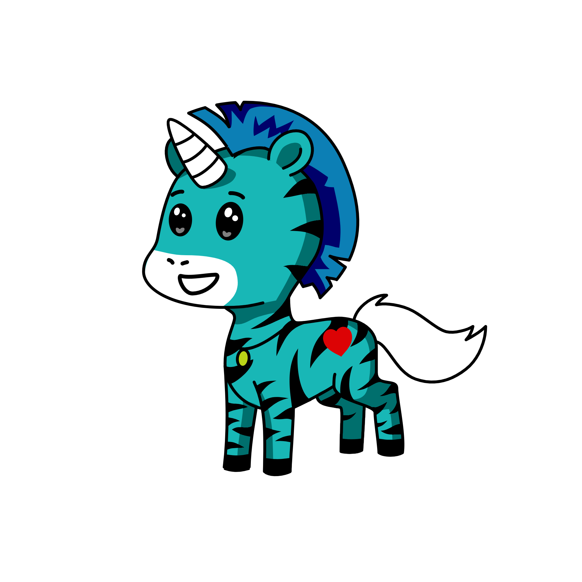 My first boy unicorn, the unicorn