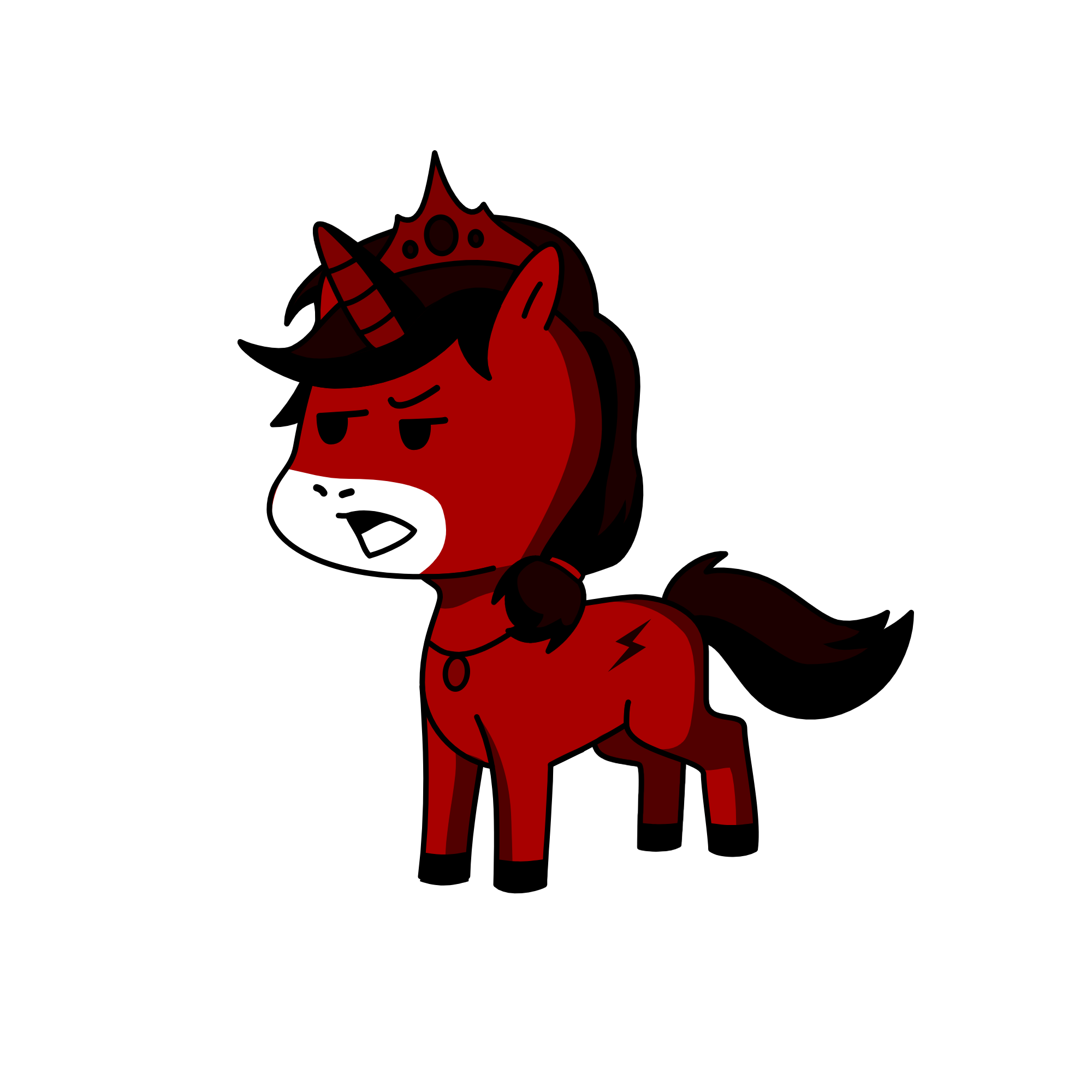 dark pony, the unicorn