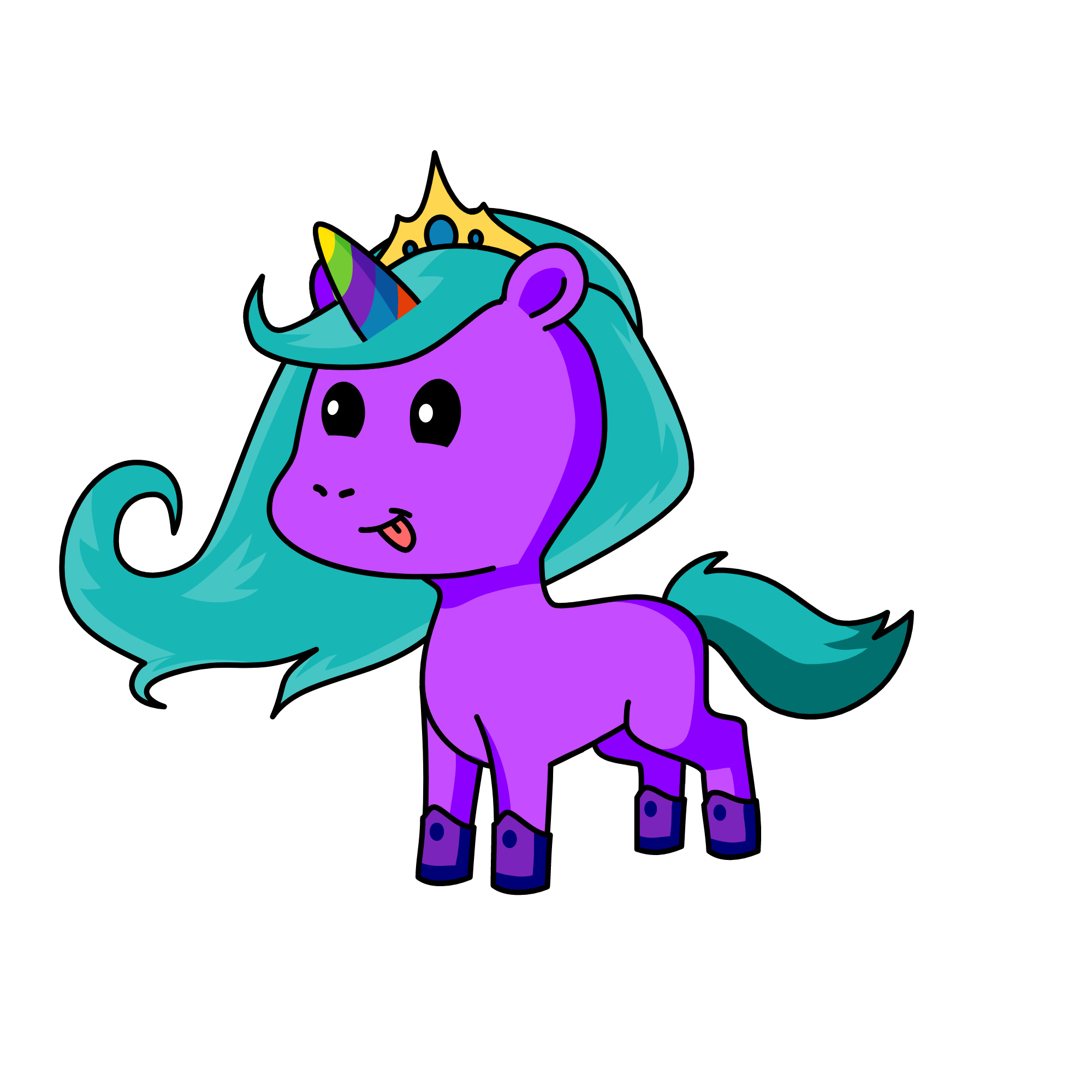 Lavender Queen, the unicorn