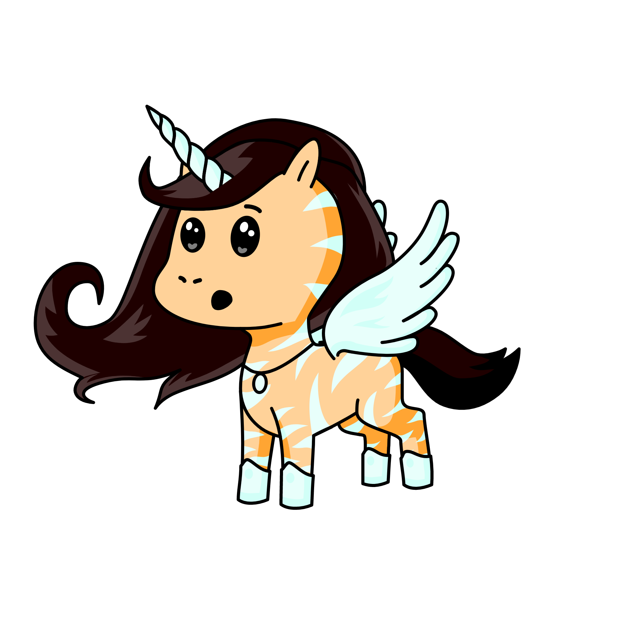 Ice stripes, the unicorn