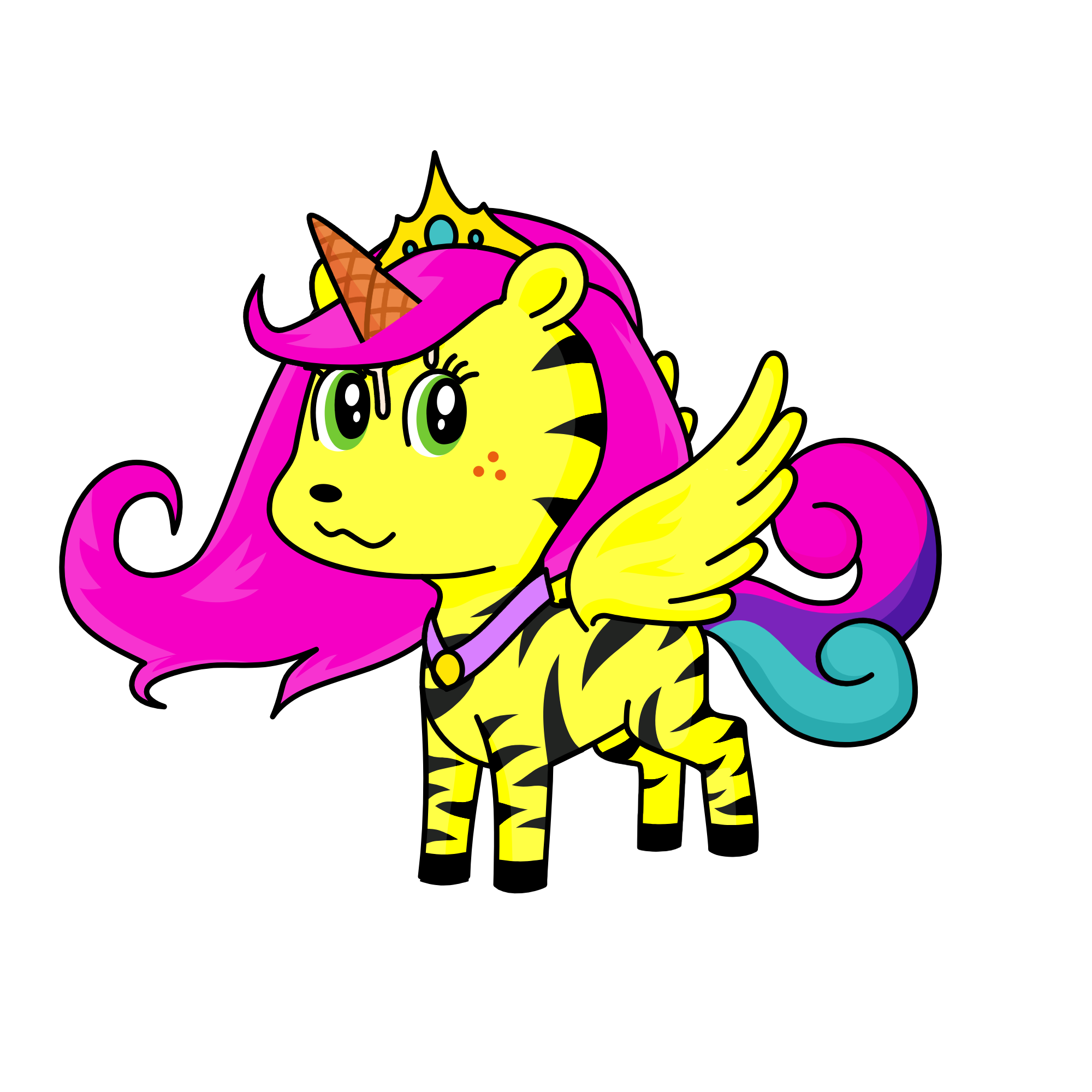 Queen Angle, the unicorn