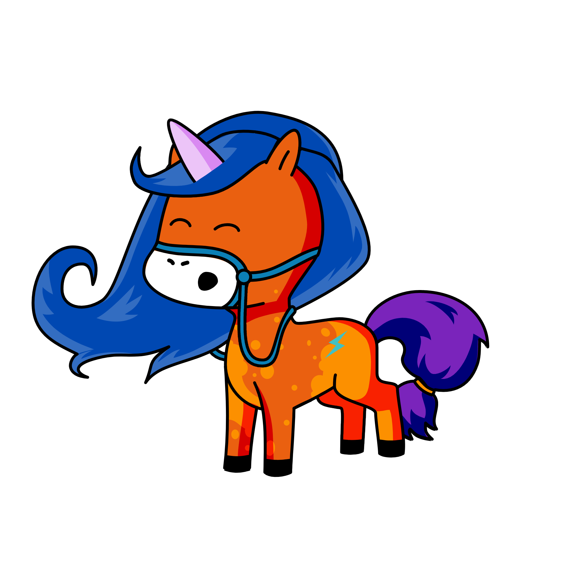Queen Eva, the unicorn
