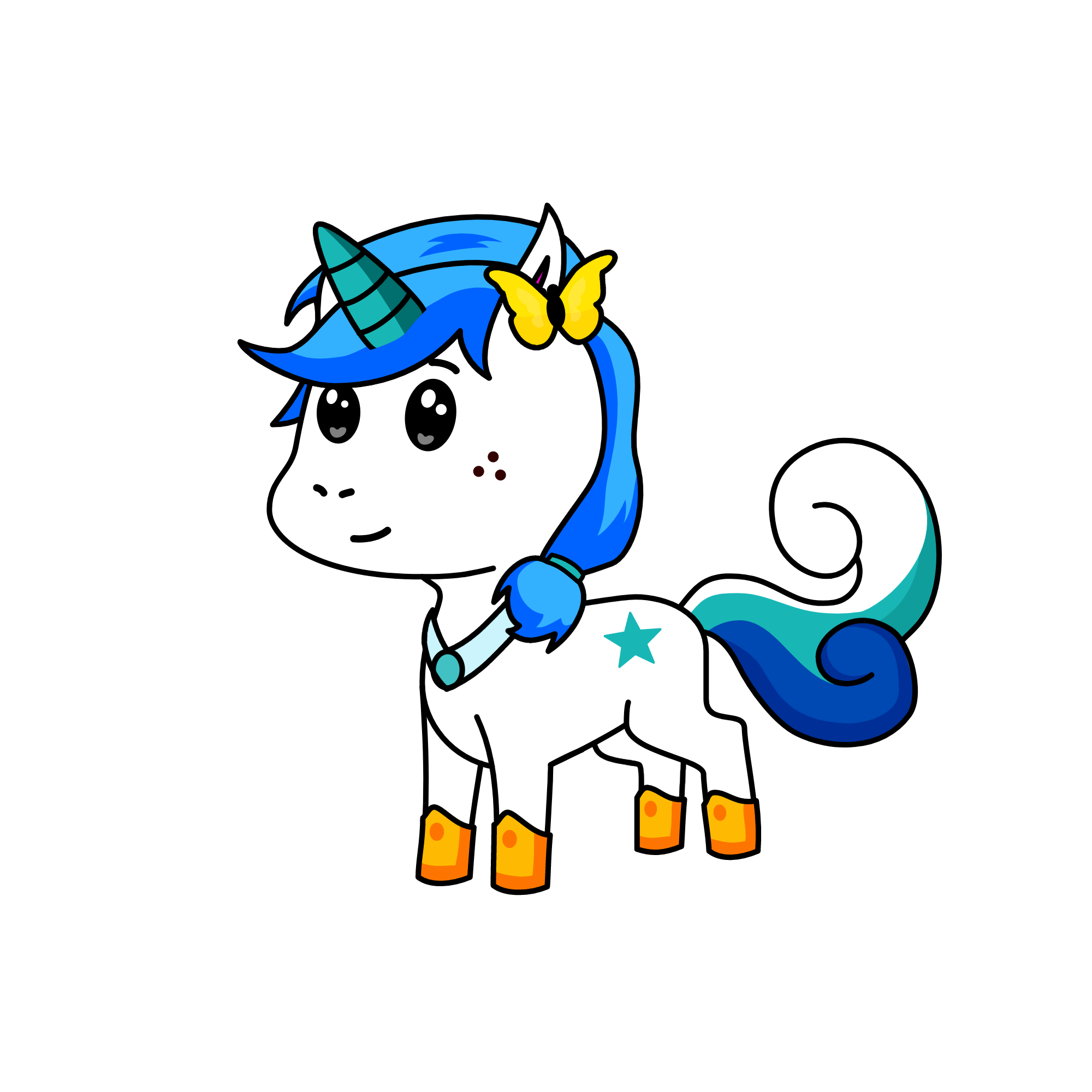 Snowcorn, the unicorn