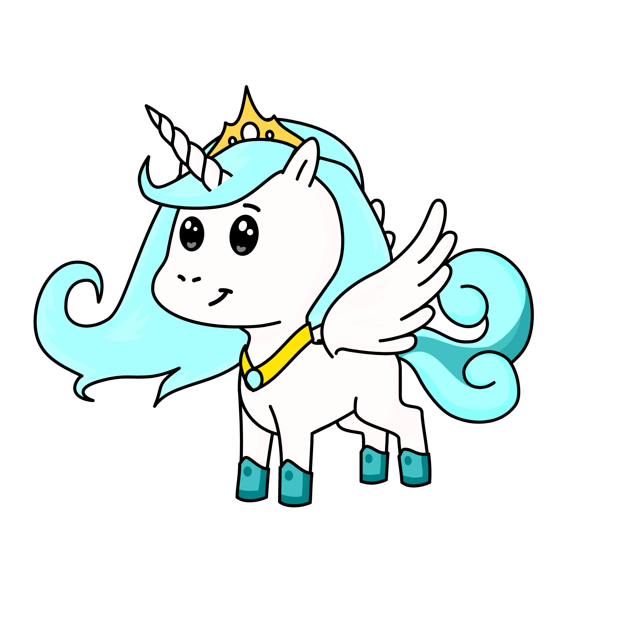 Princess of Ice, the unicorn