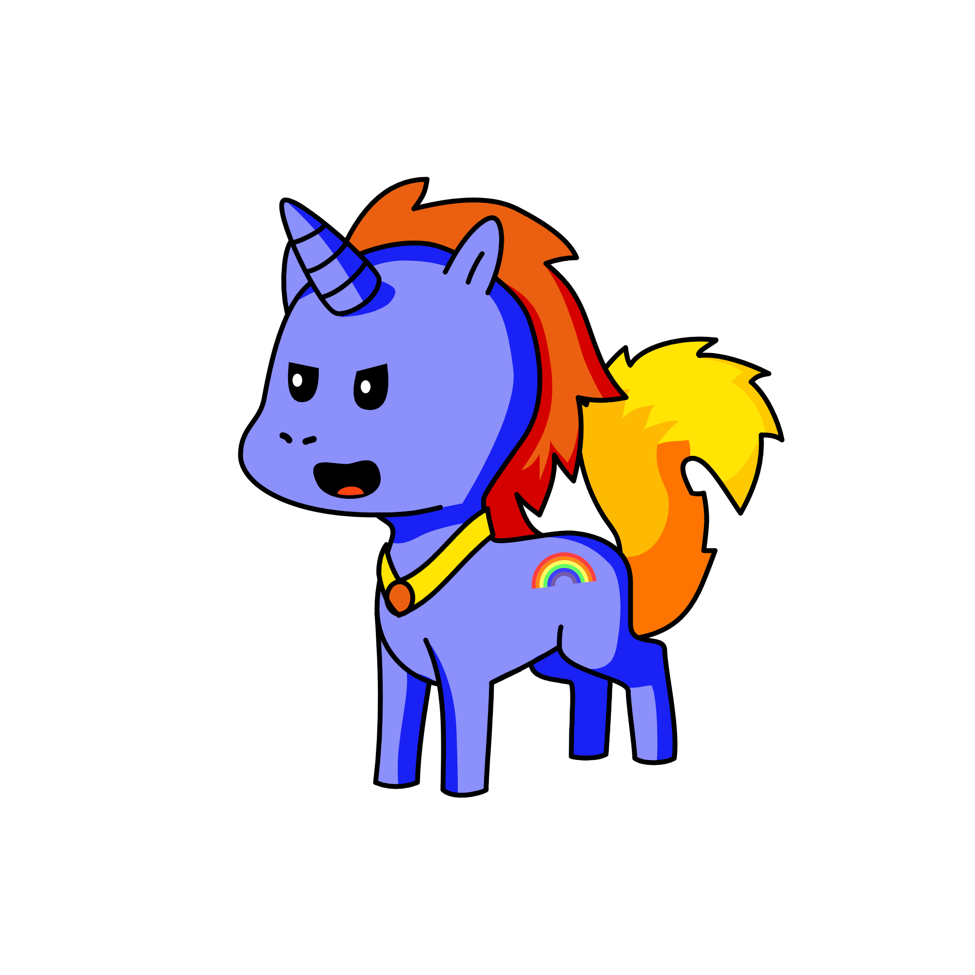 Rainbow Dash, the unicorn