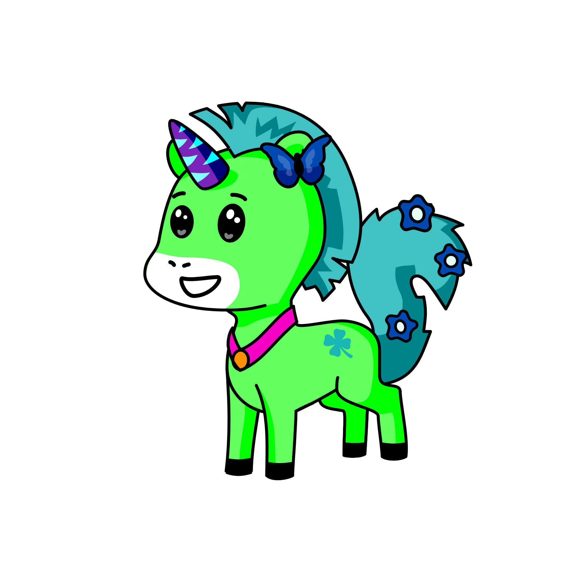 Glittershy, the unicorn