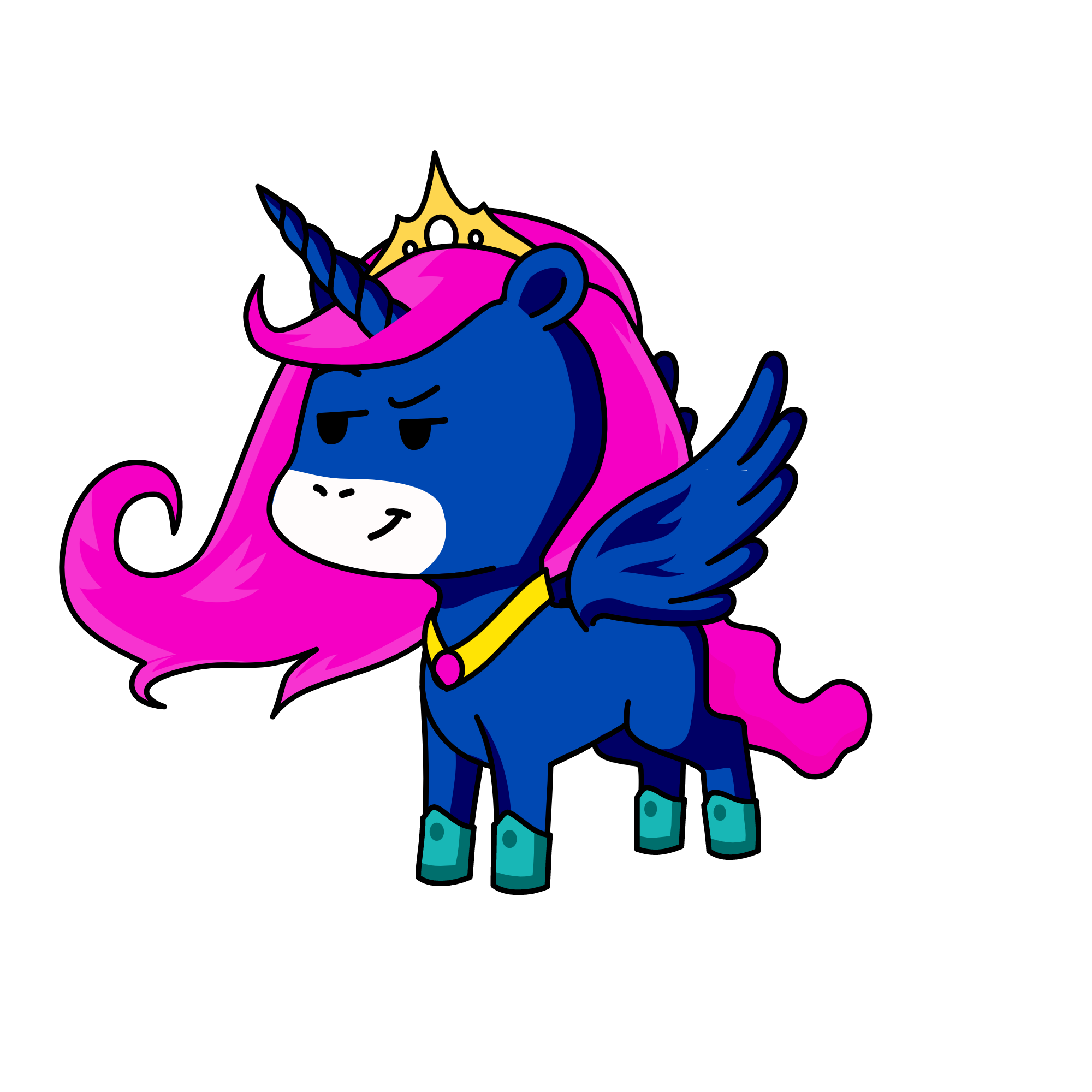 Princess of Pop Stars, the unicorn