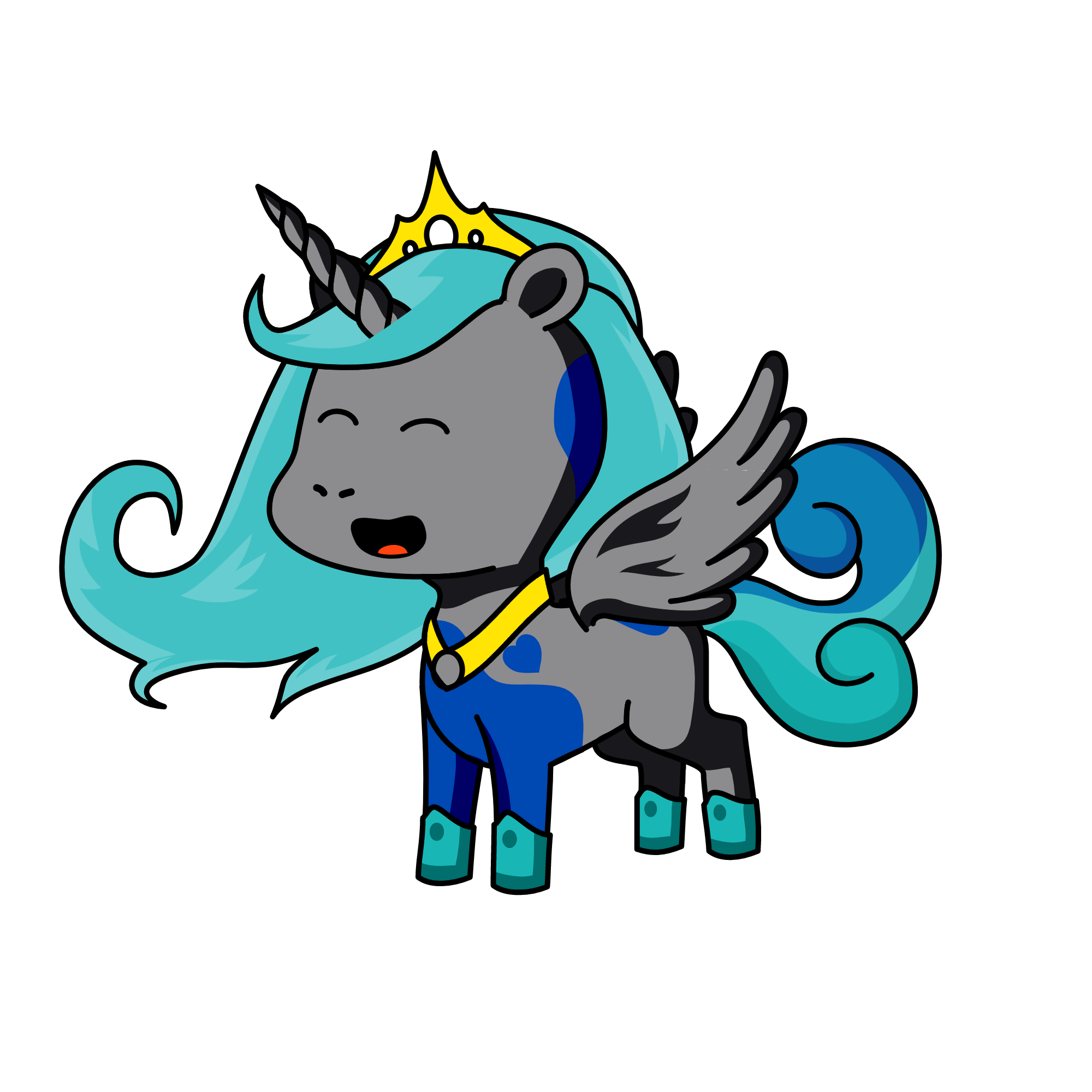 Princess of Night, the unicorn