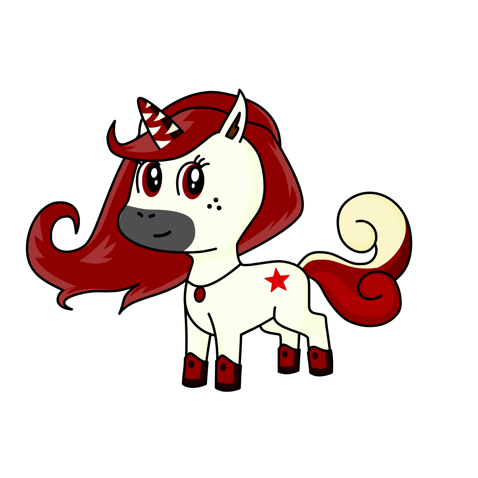 Peppermint, the unicorn