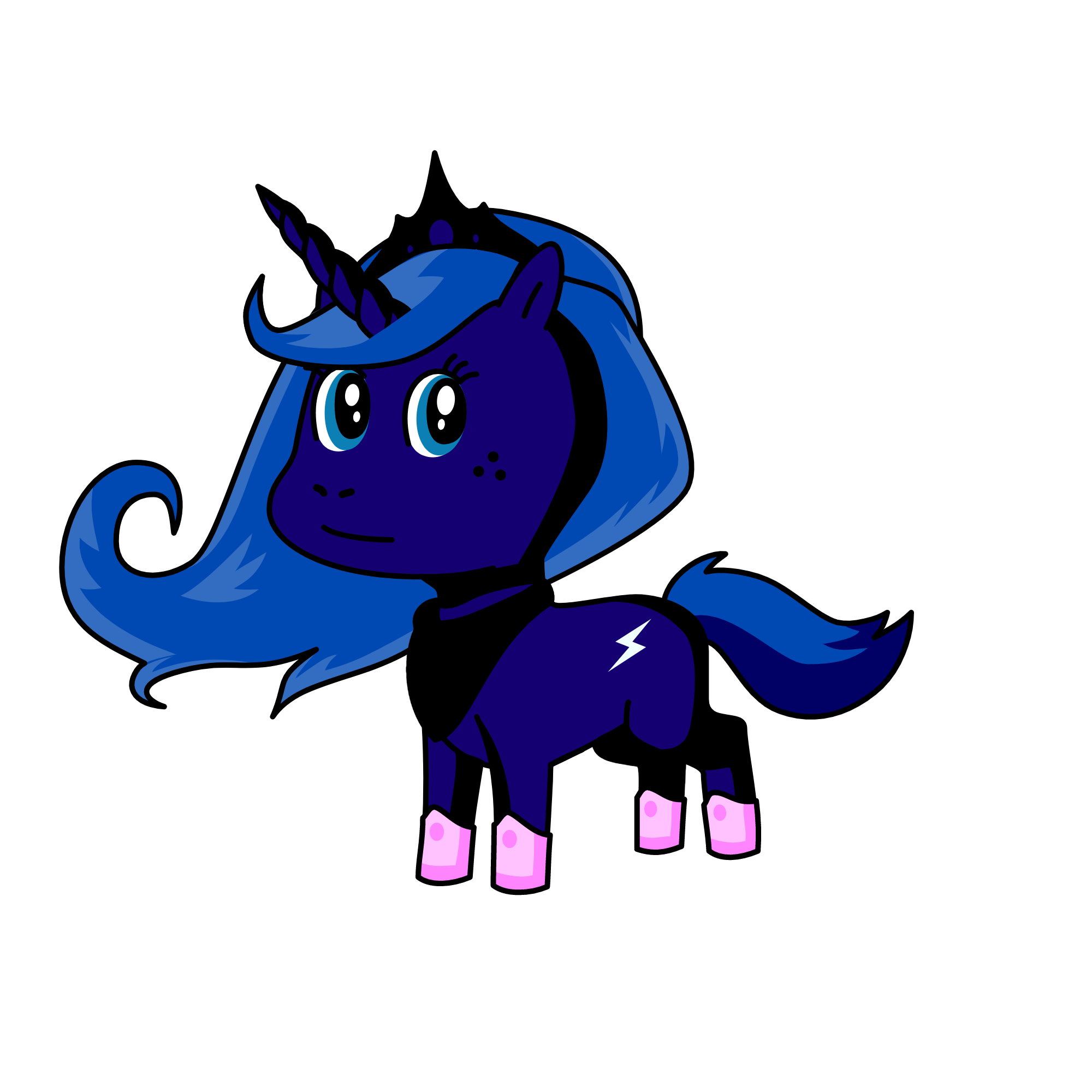 Nightmare Moon Luna, the unicorn